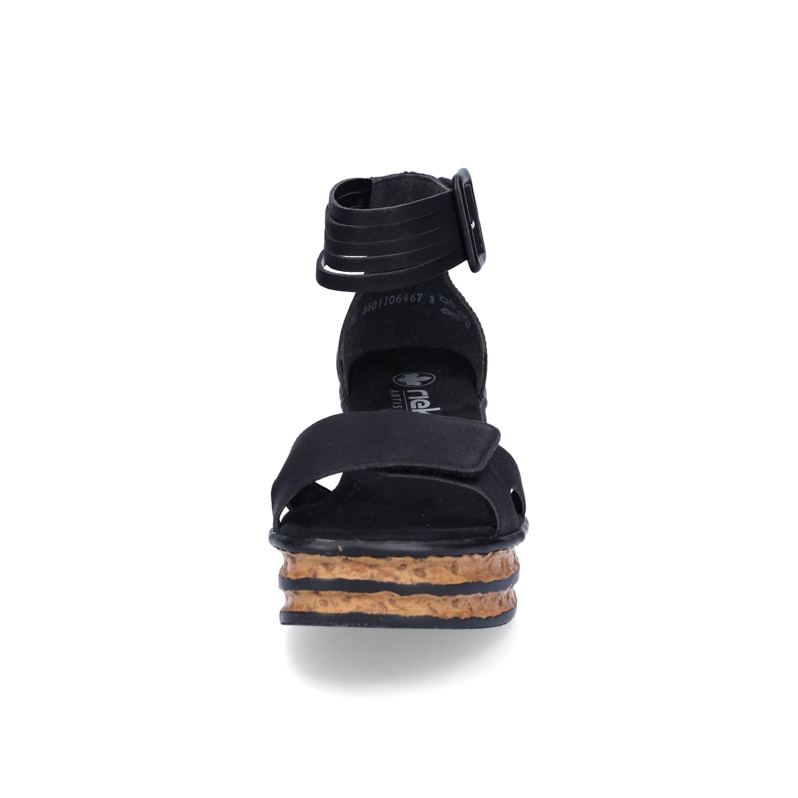 Rieker Damen Keilsandalette schwarz