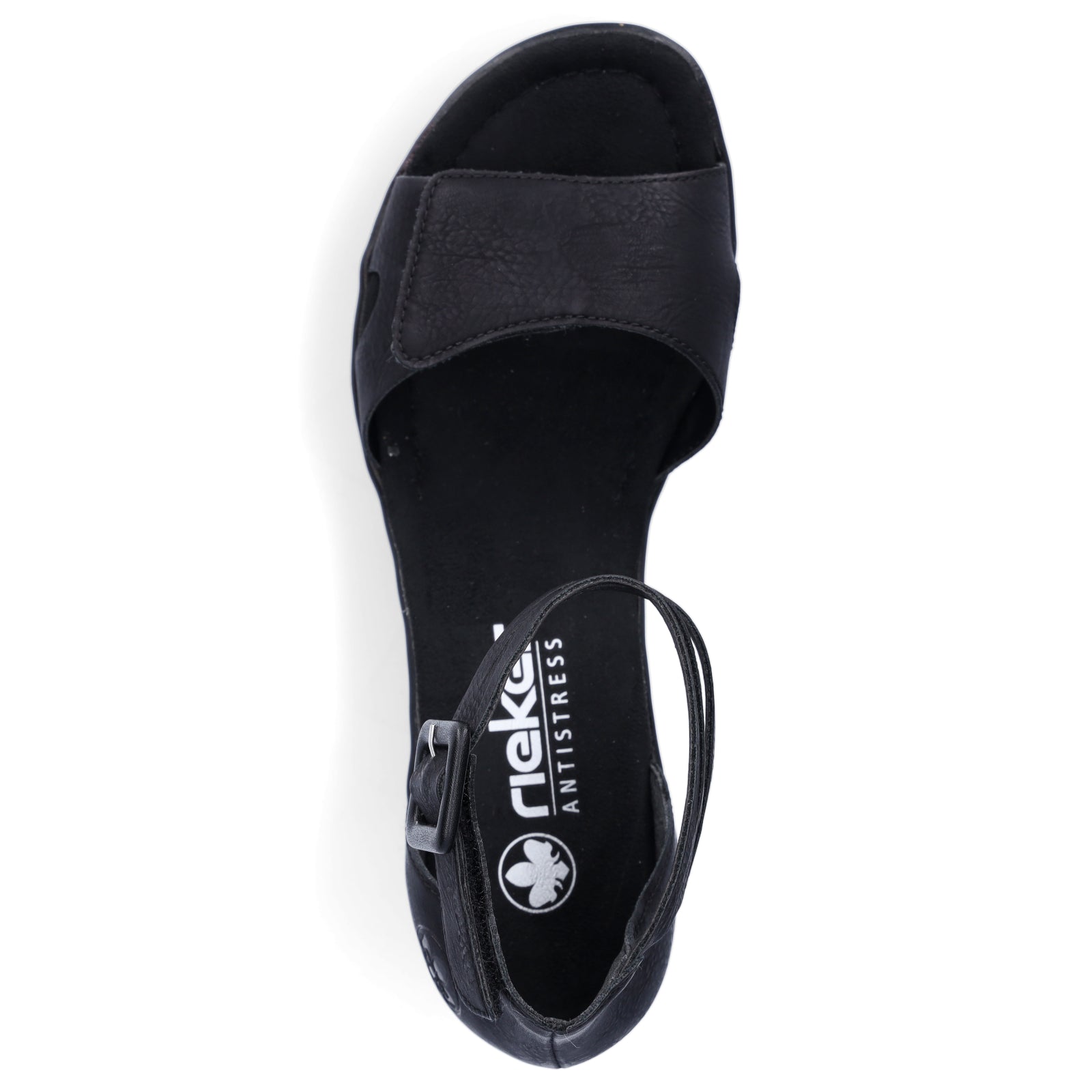Rieker Damen Keilsandalette schwarz