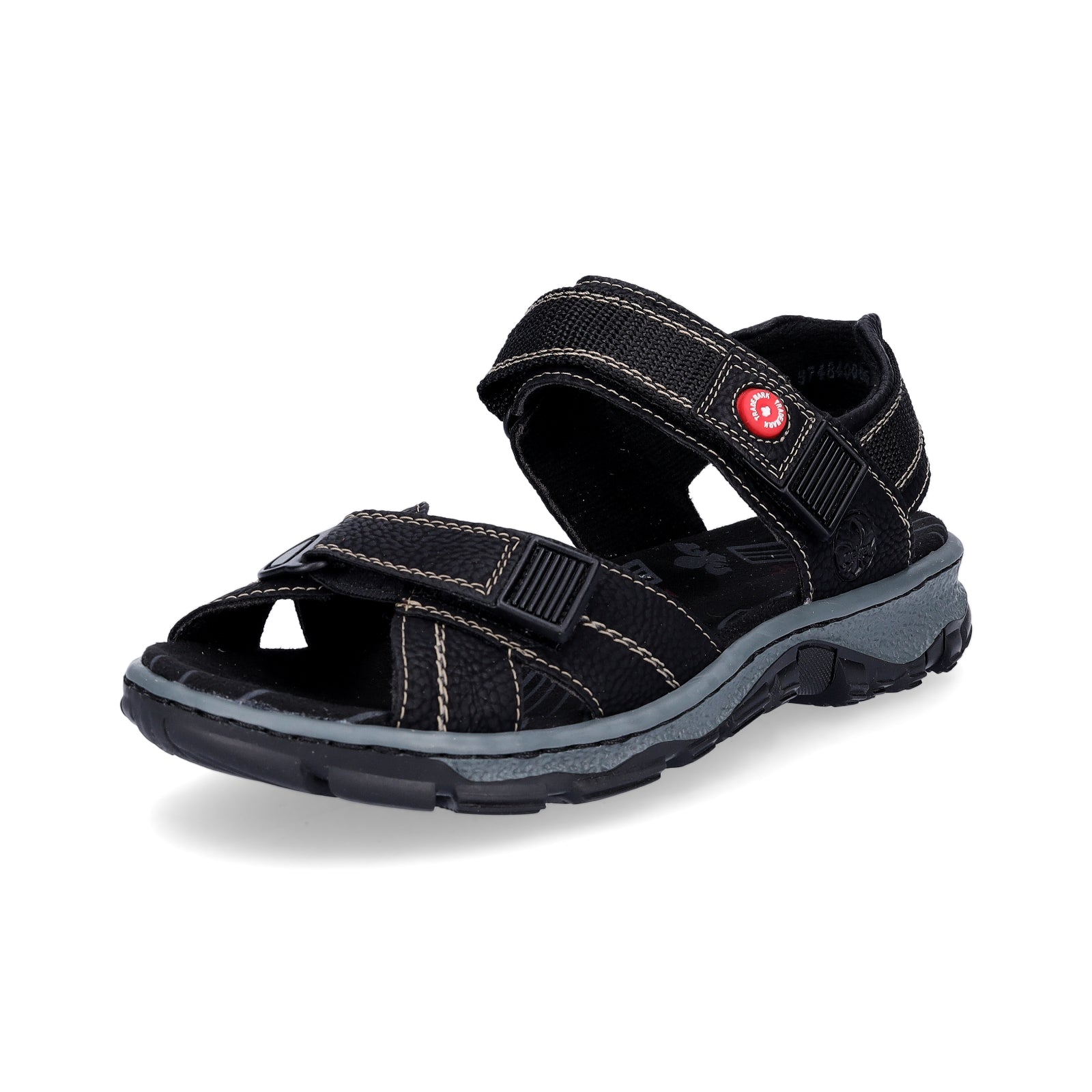 Rieker women's trekking sandal black