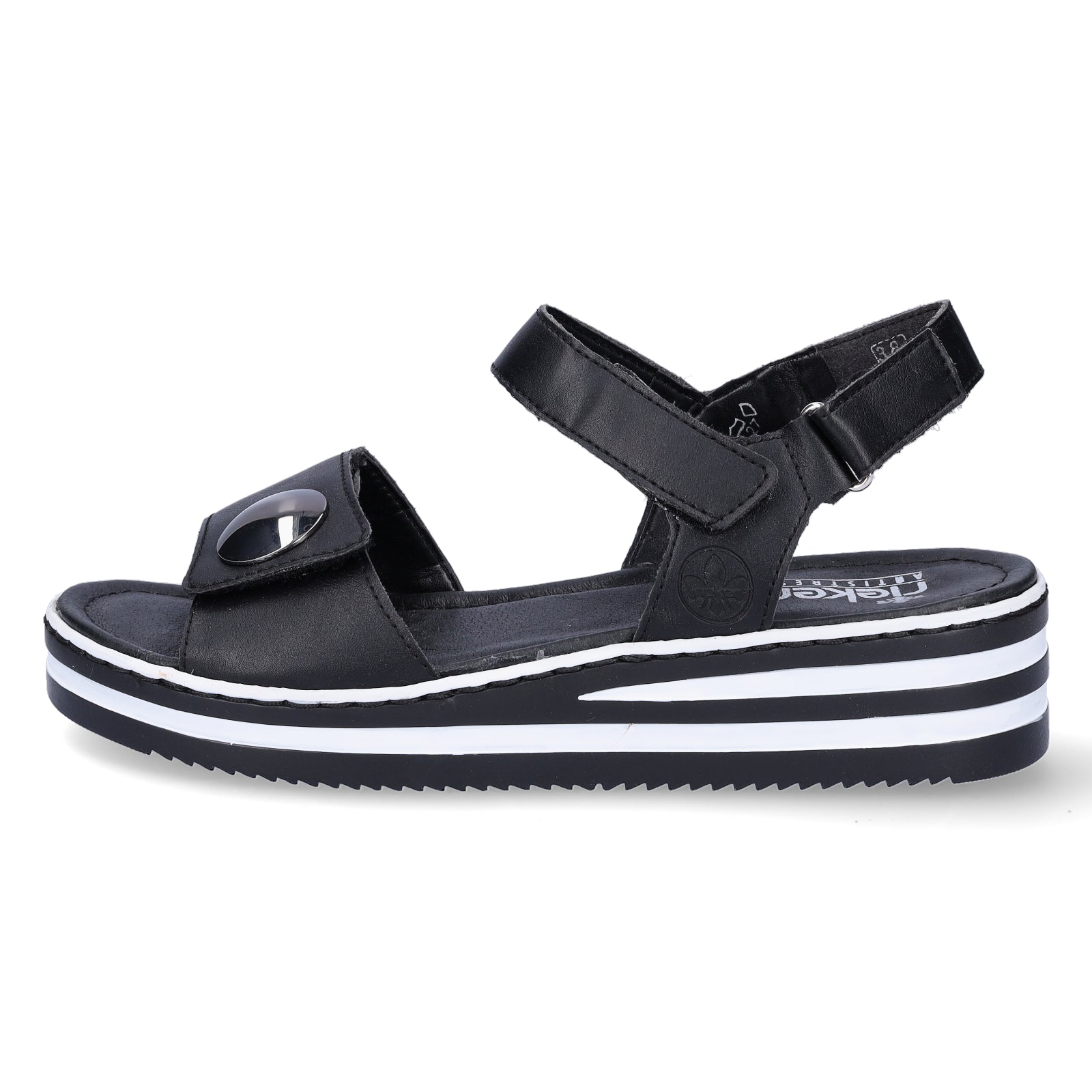 Rieker Damen Sandale schwarz