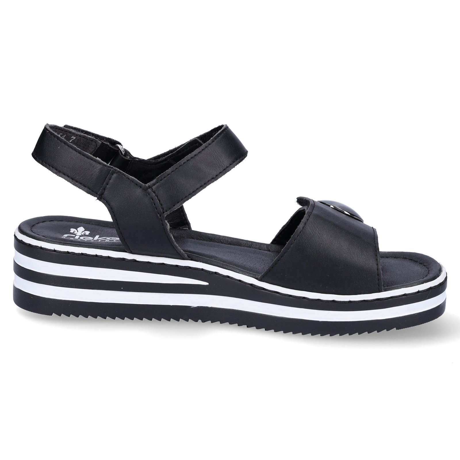 Rieker Damen Sandale schwarz
