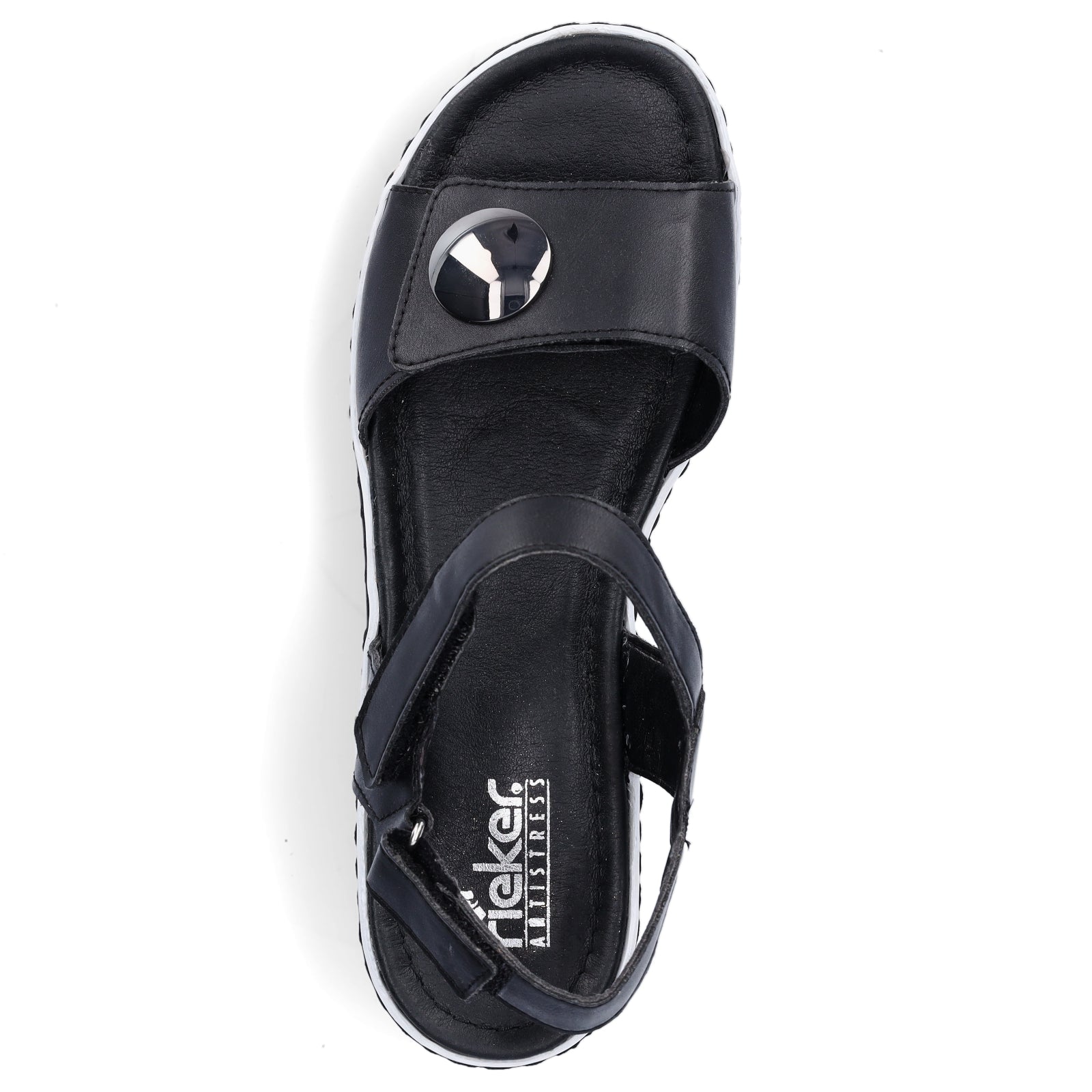 Rieker Damen Sandale schwarz
