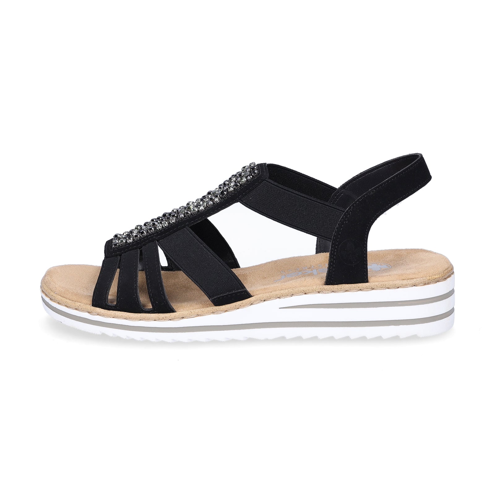 Rieker Damen Sandale schwarz