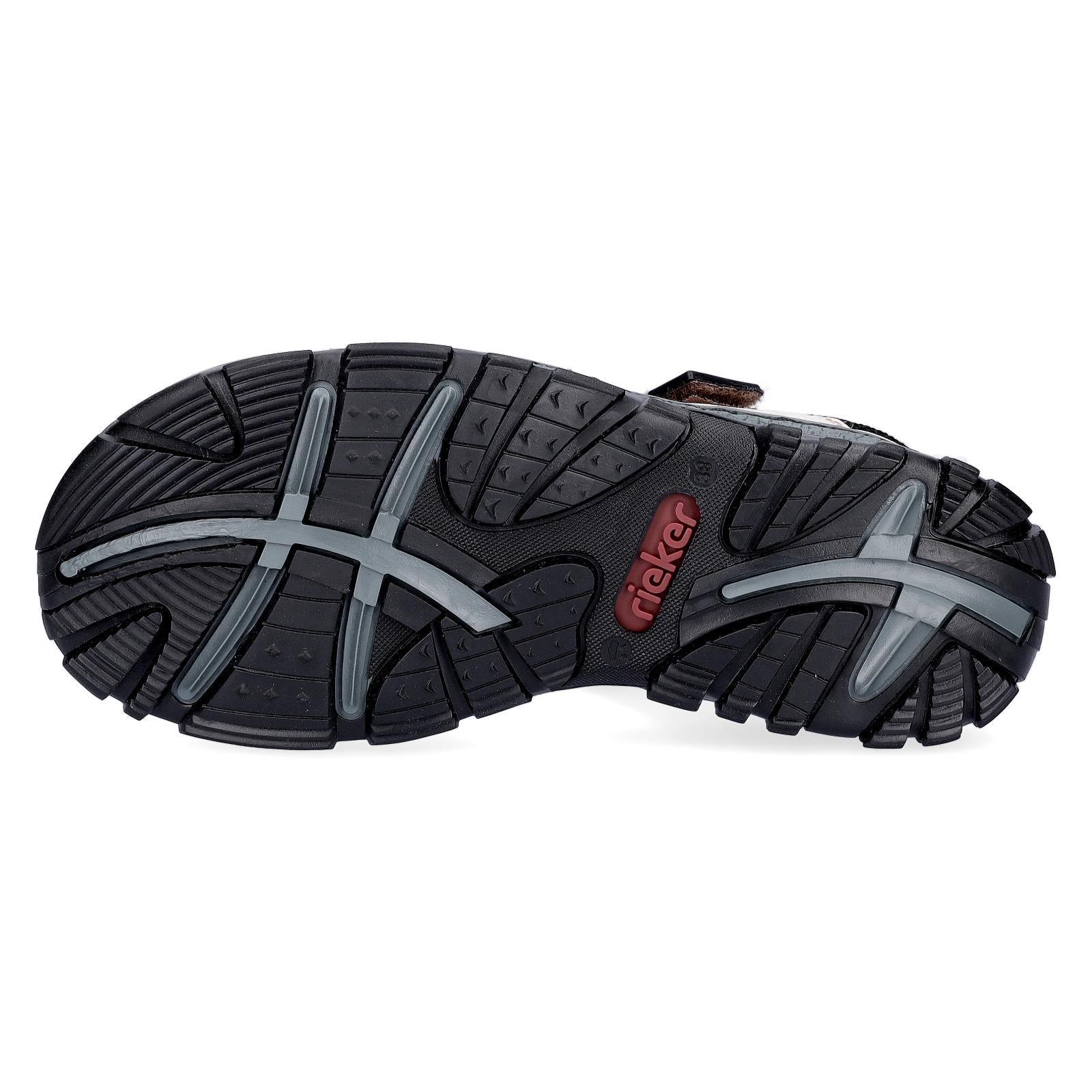 Rieker Damen Trekking Sandale creme