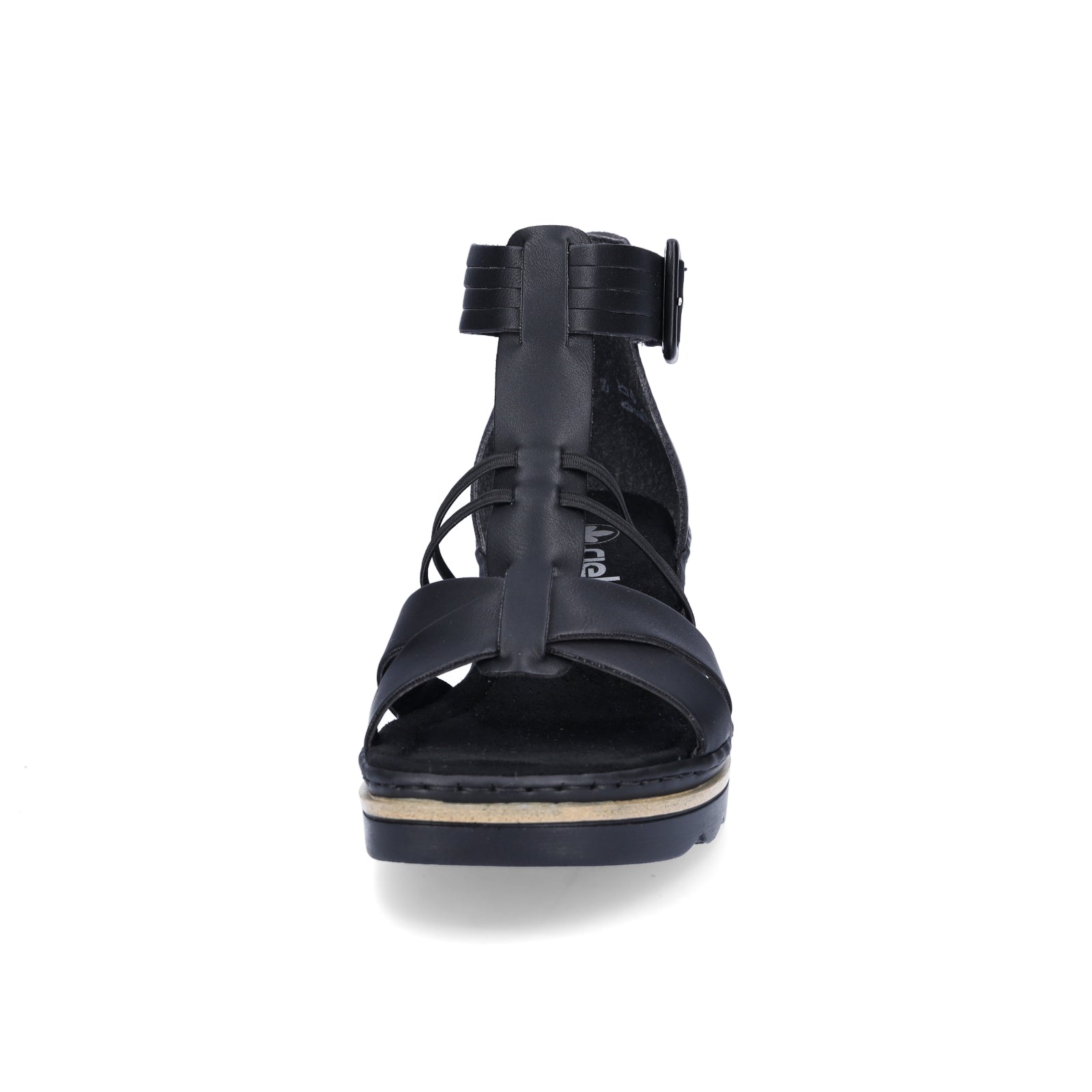 Rieker Damen Keilsandalette schwarz