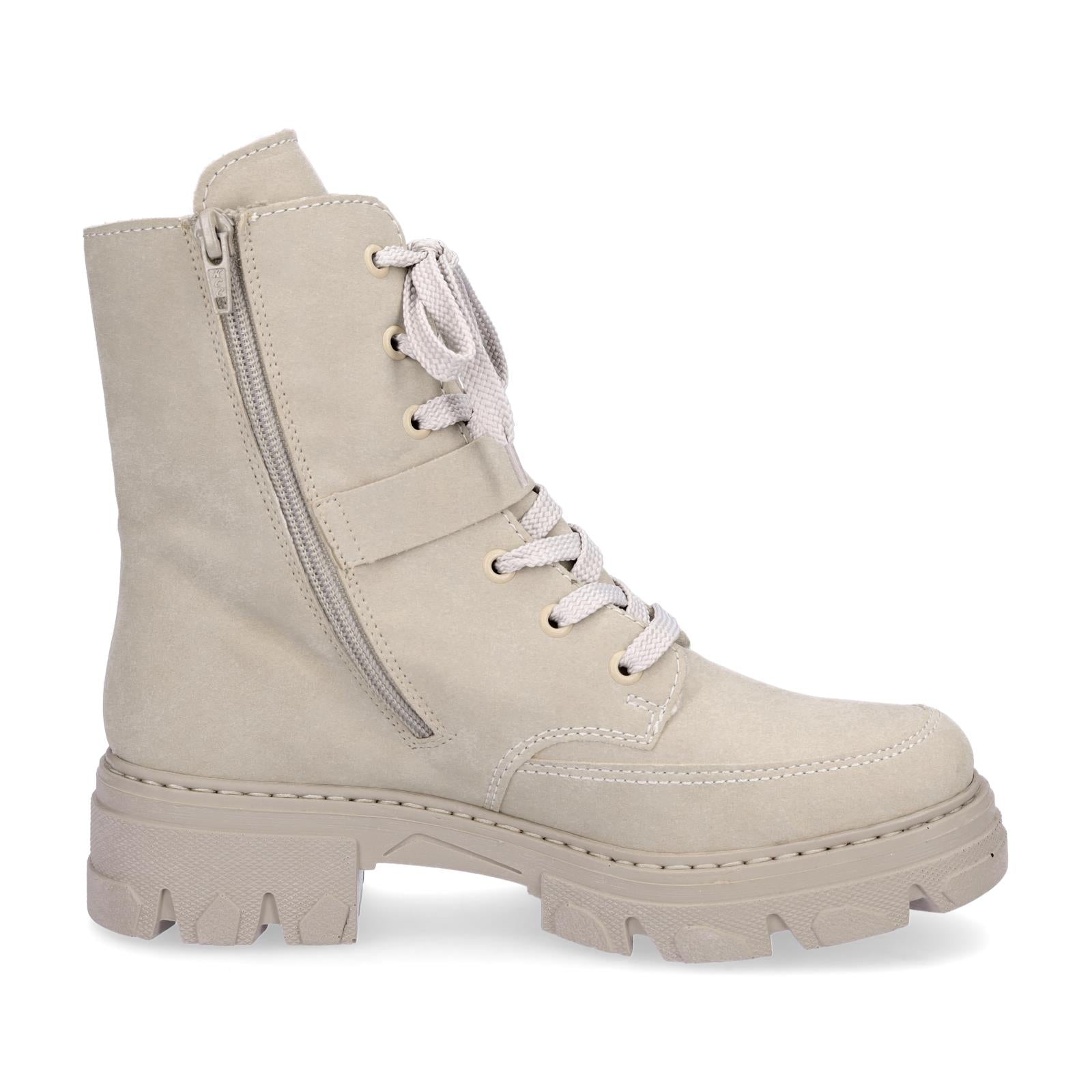 Rieker Damen Schnürboot beige