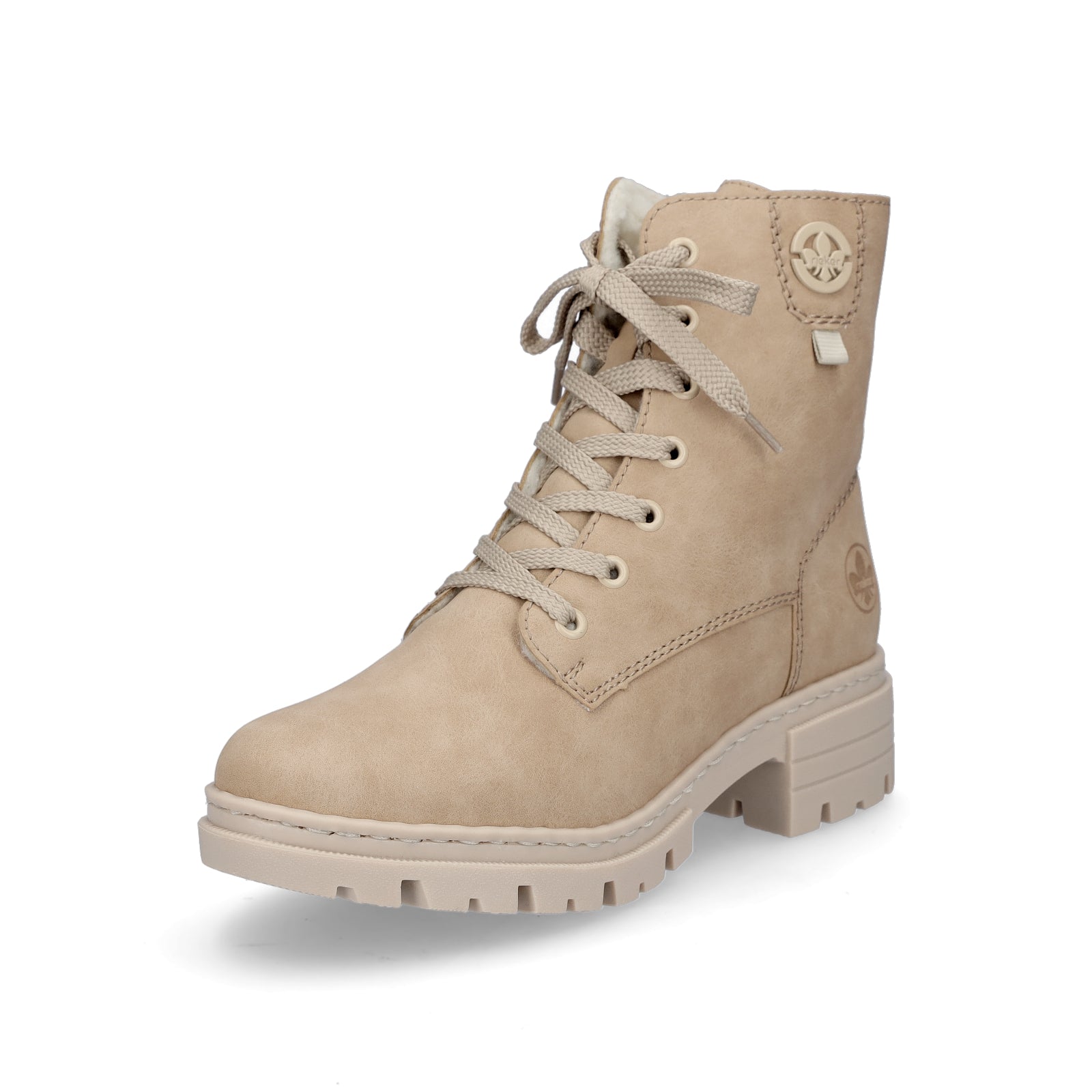Rieker Damen Schnürboot beige