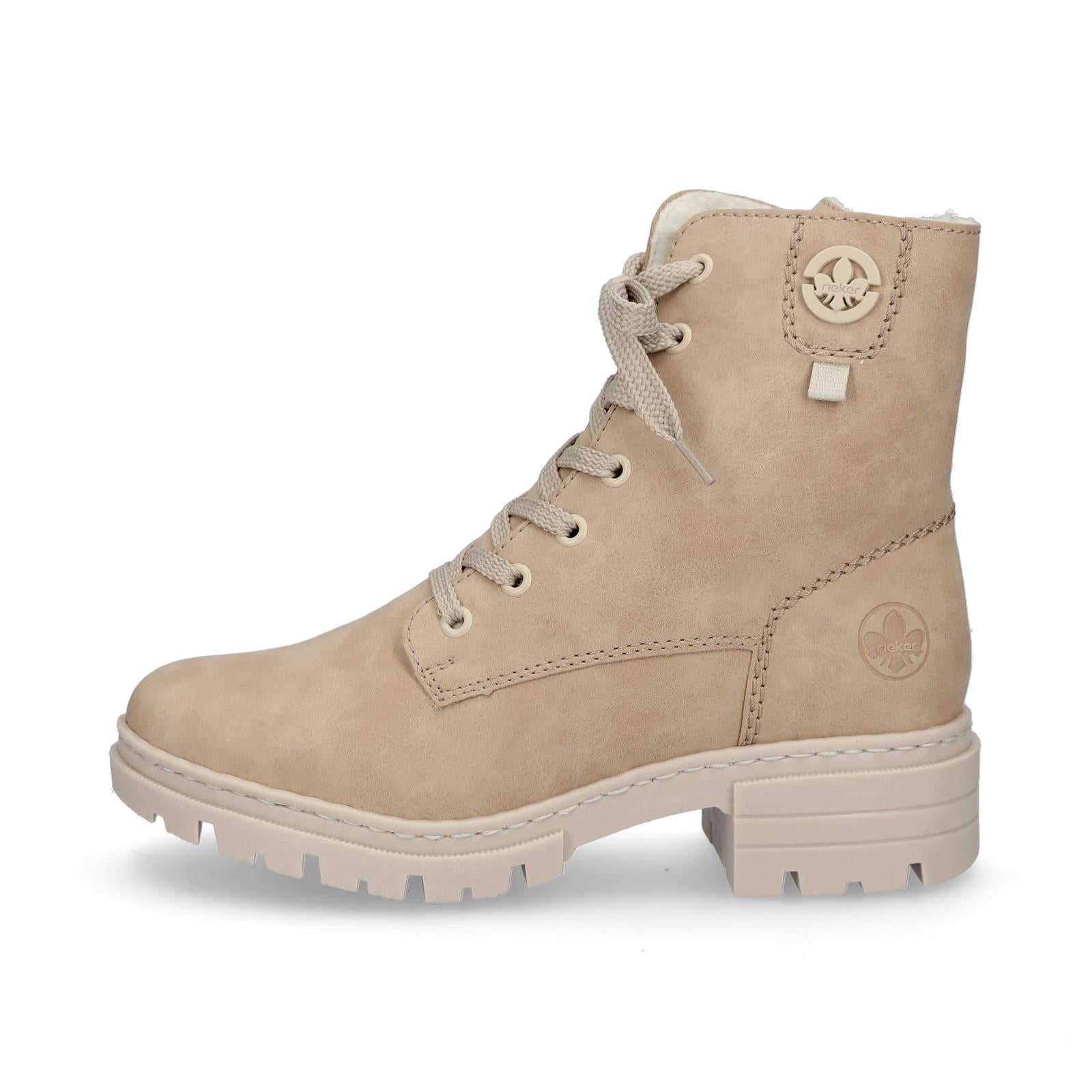 Rieker Damen Schnürboot beige