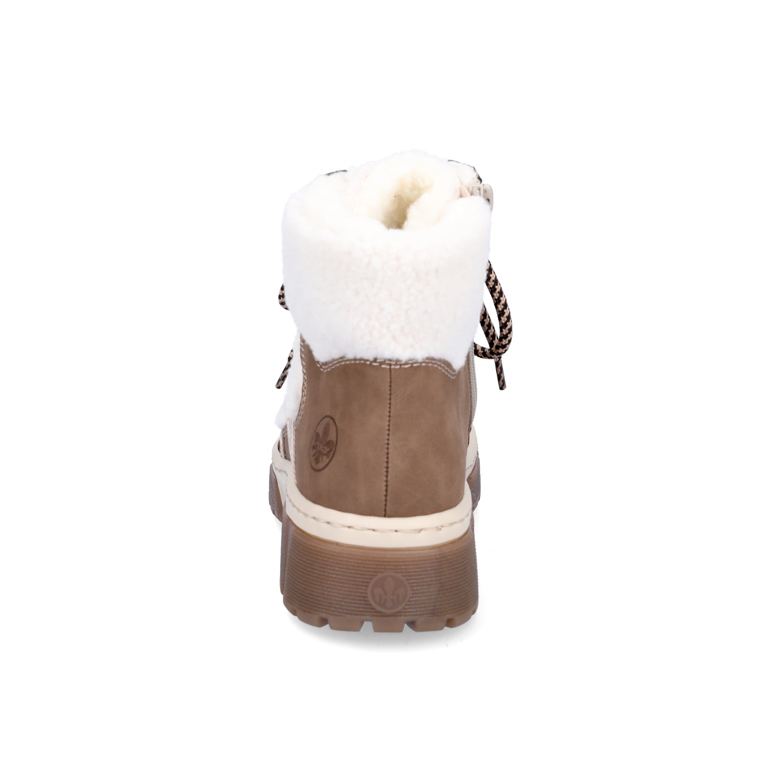 Rieker Damen Schnürboot beige weiß