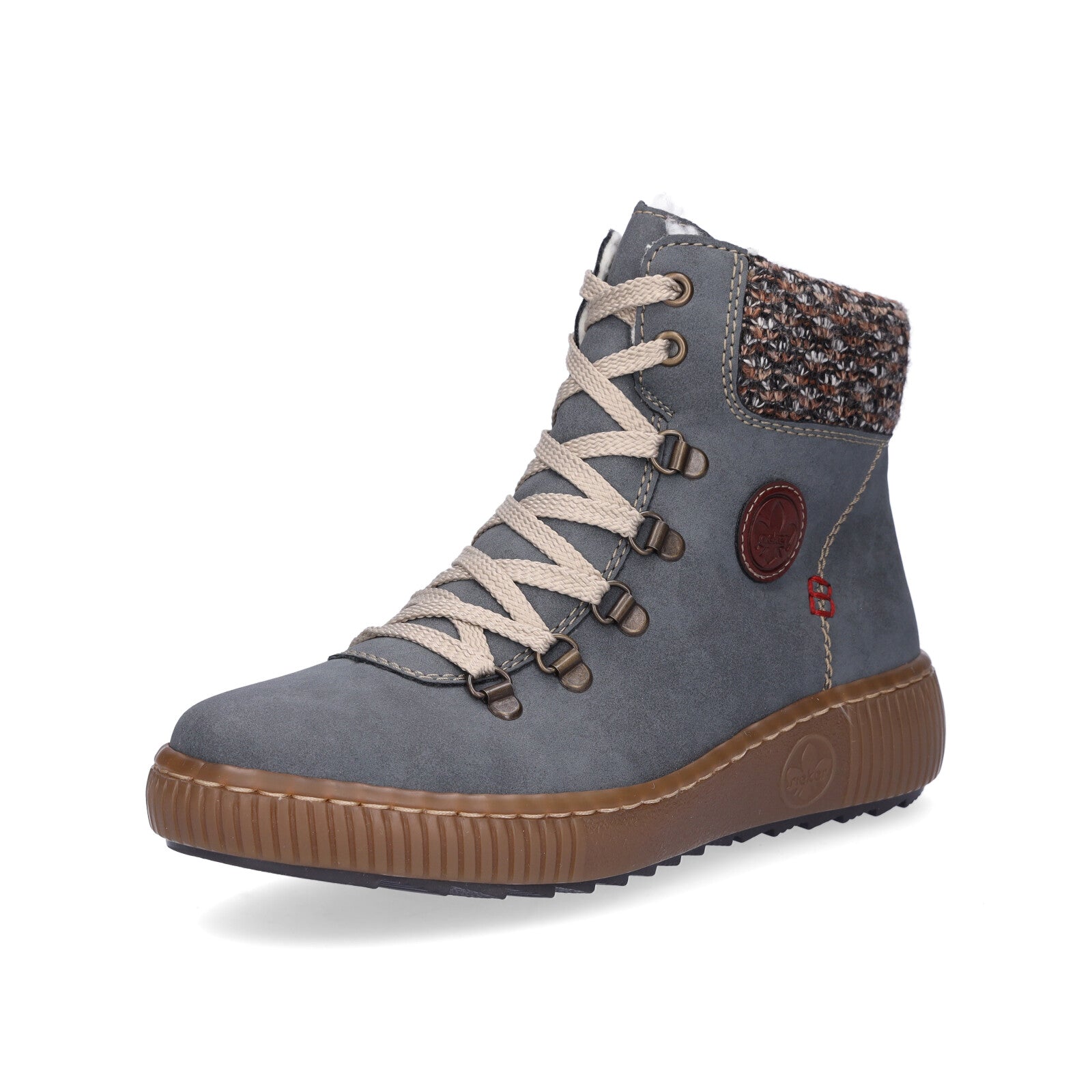 Rieker Damen Schnürboot blau