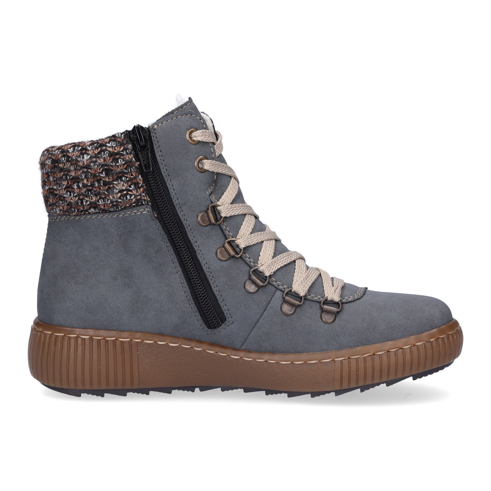 Rieker women's lace-up boot blue