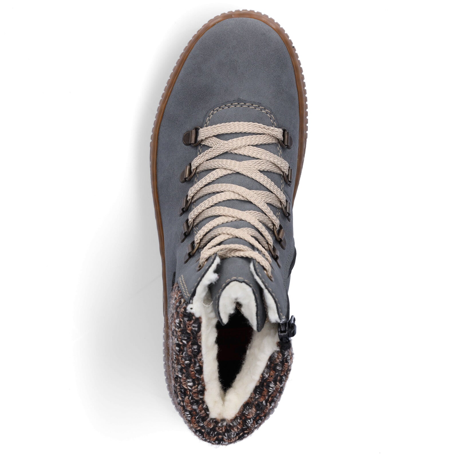 Rieker women's lace-up boot blue