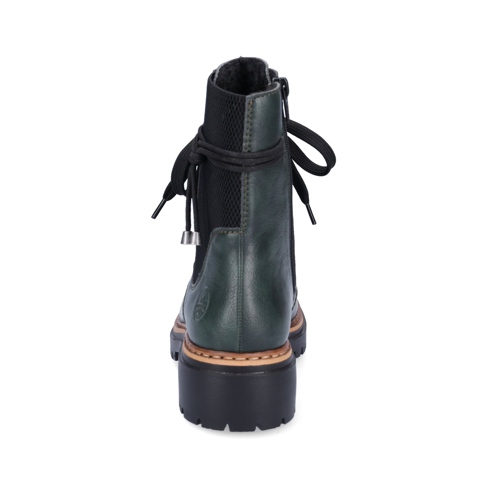 Rieker women's lace-up boot green