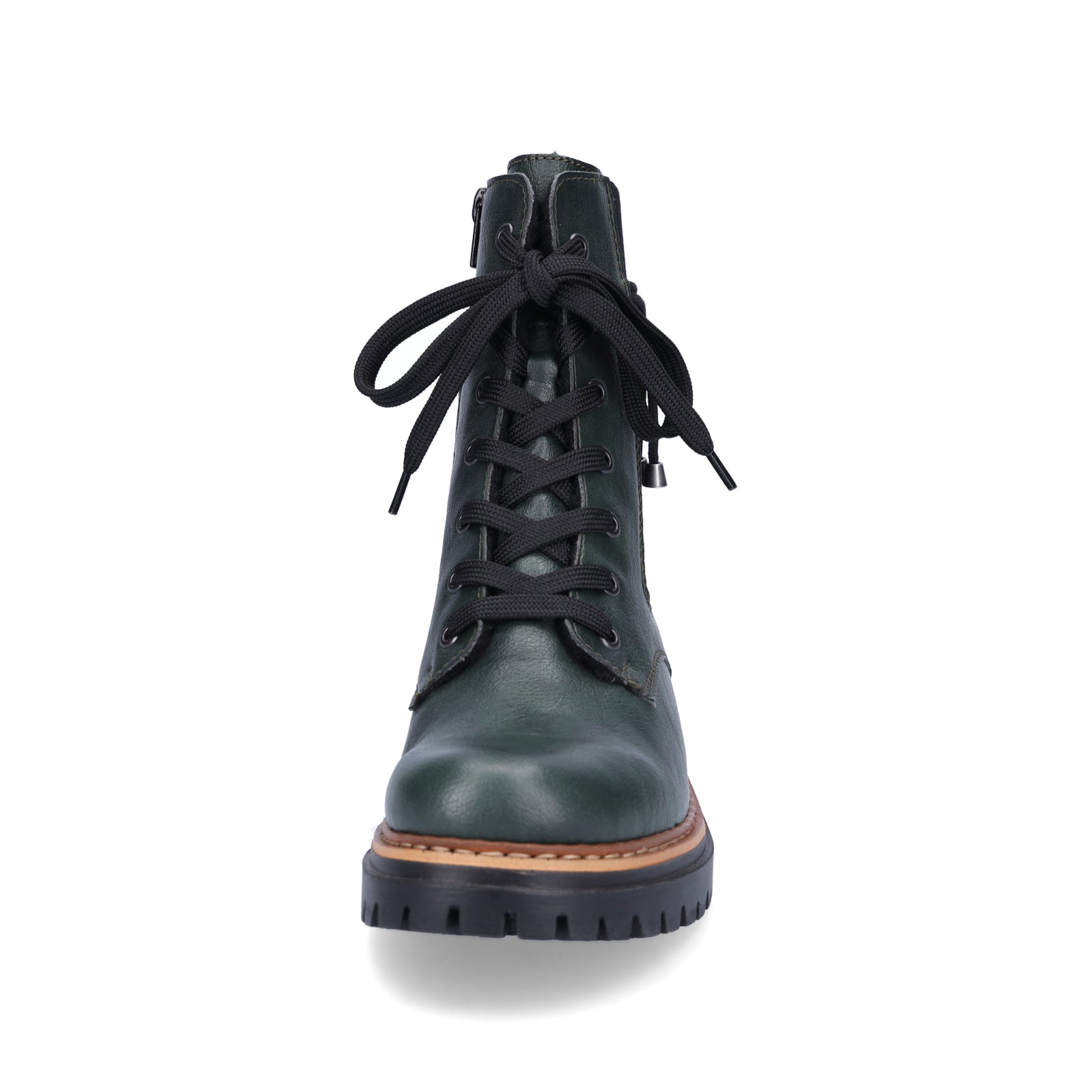 Rieker women's lace-up boot green