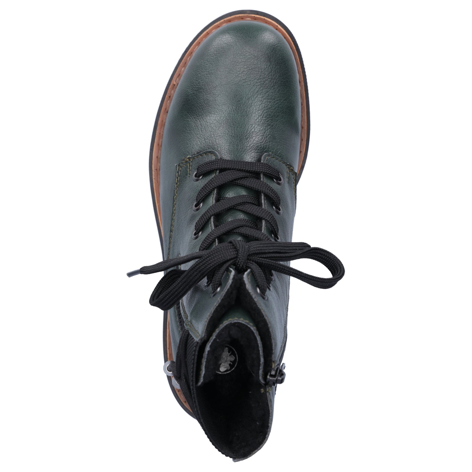 Rieker women's lace-up boot green