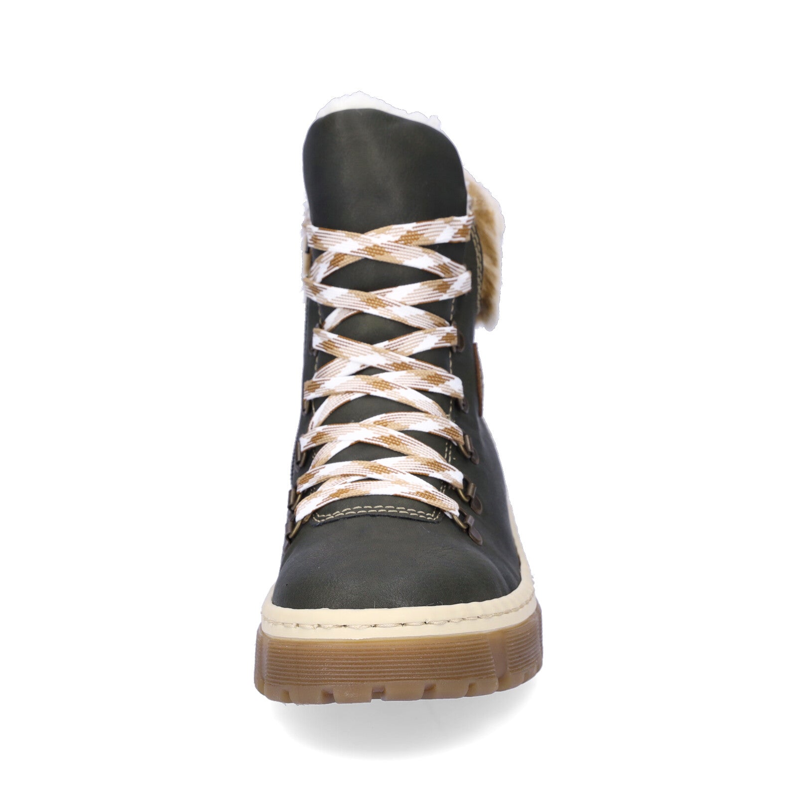 Rieker women's lace-up boot green
