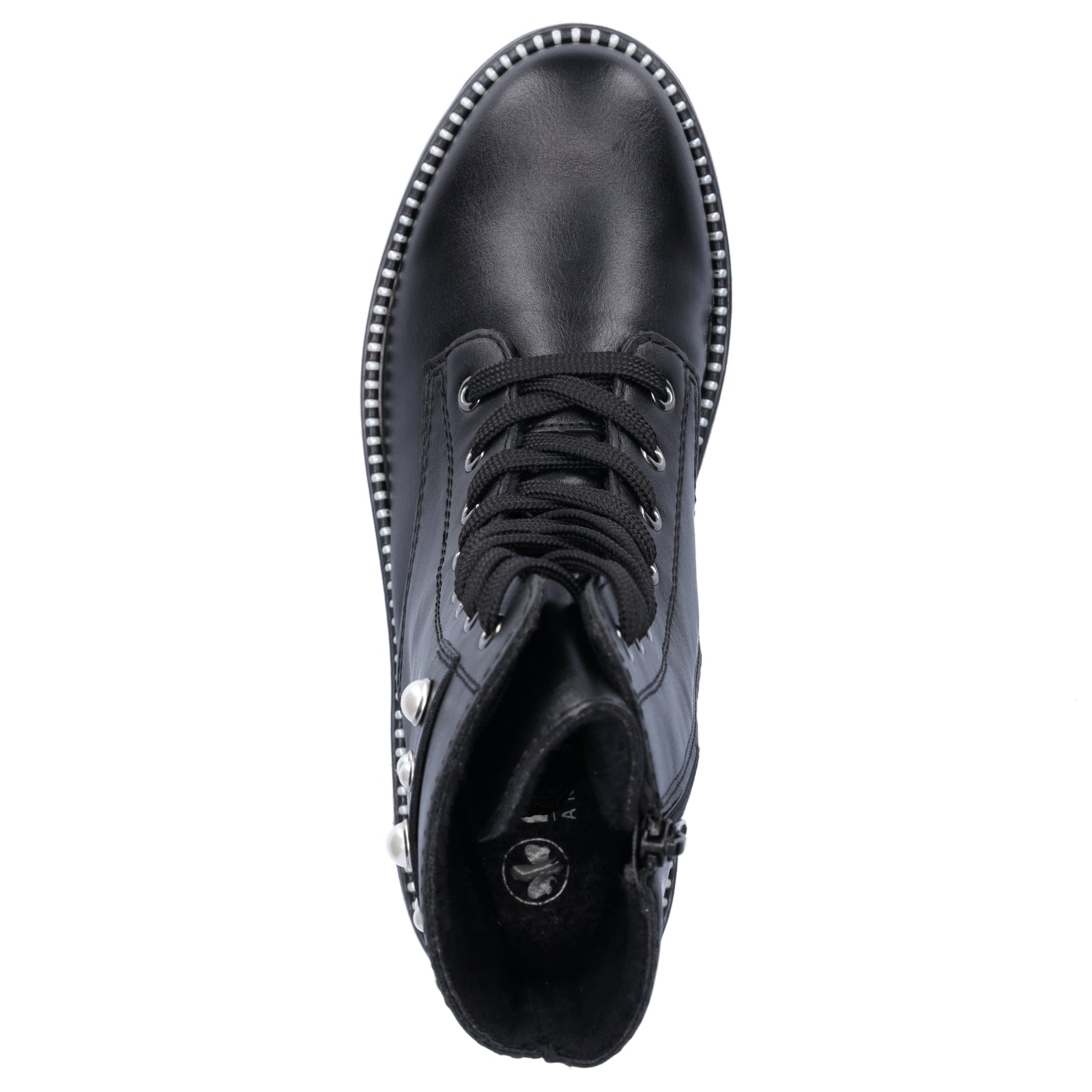 Rieker women's lace-up boot black