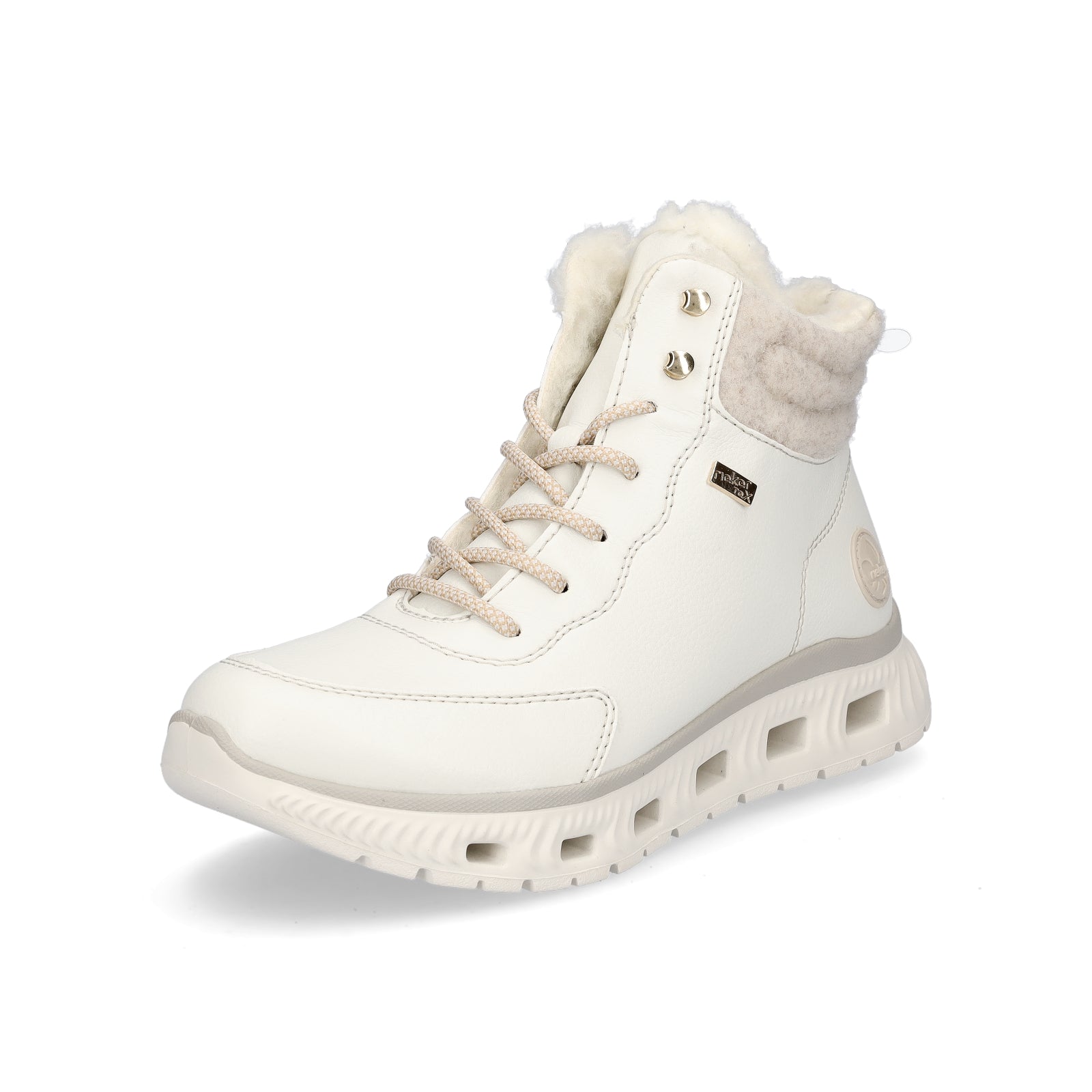 Rieker women's lace-up boot white