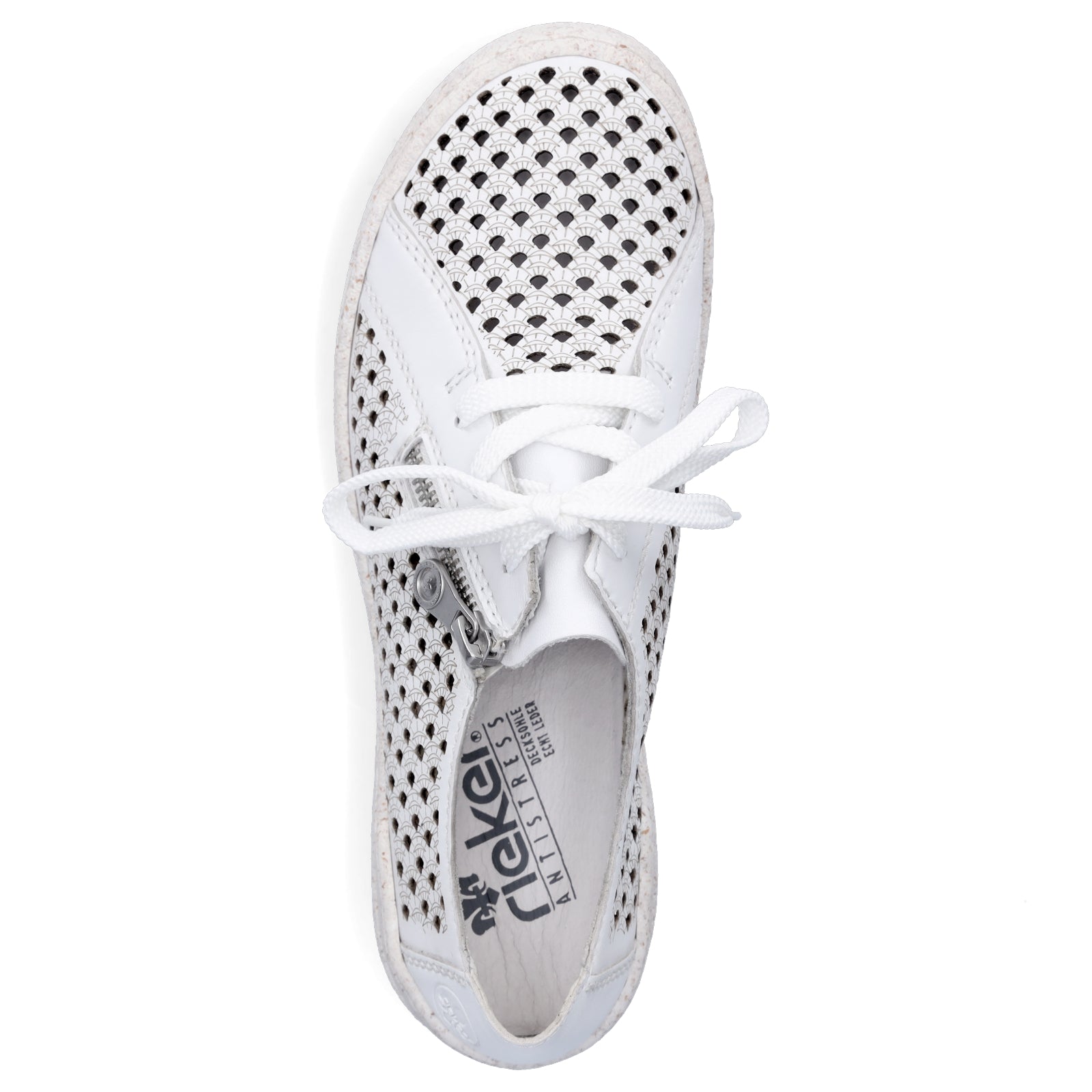 Rieker Damen Schnürschuh weiß