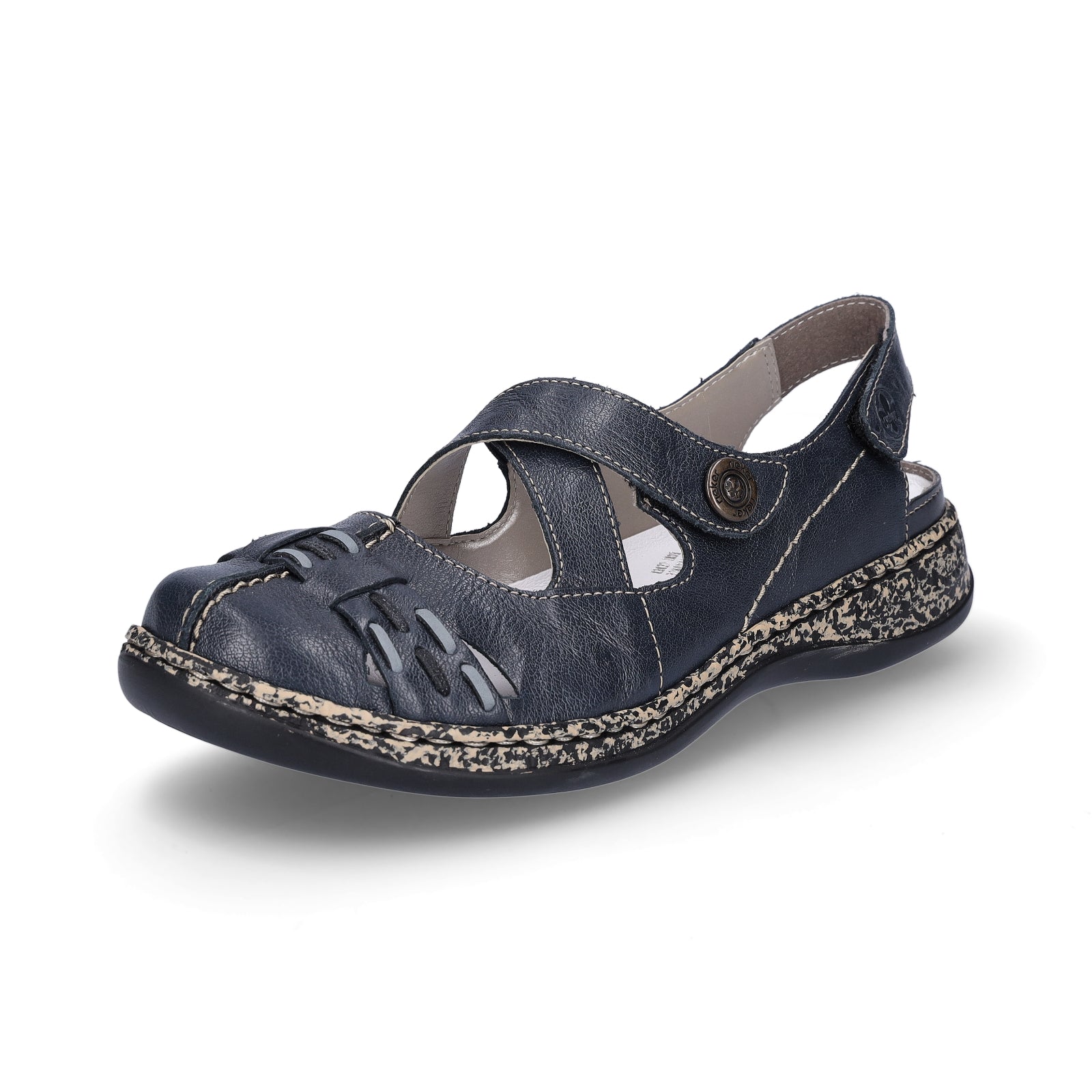 Rieker ladies slippers blue