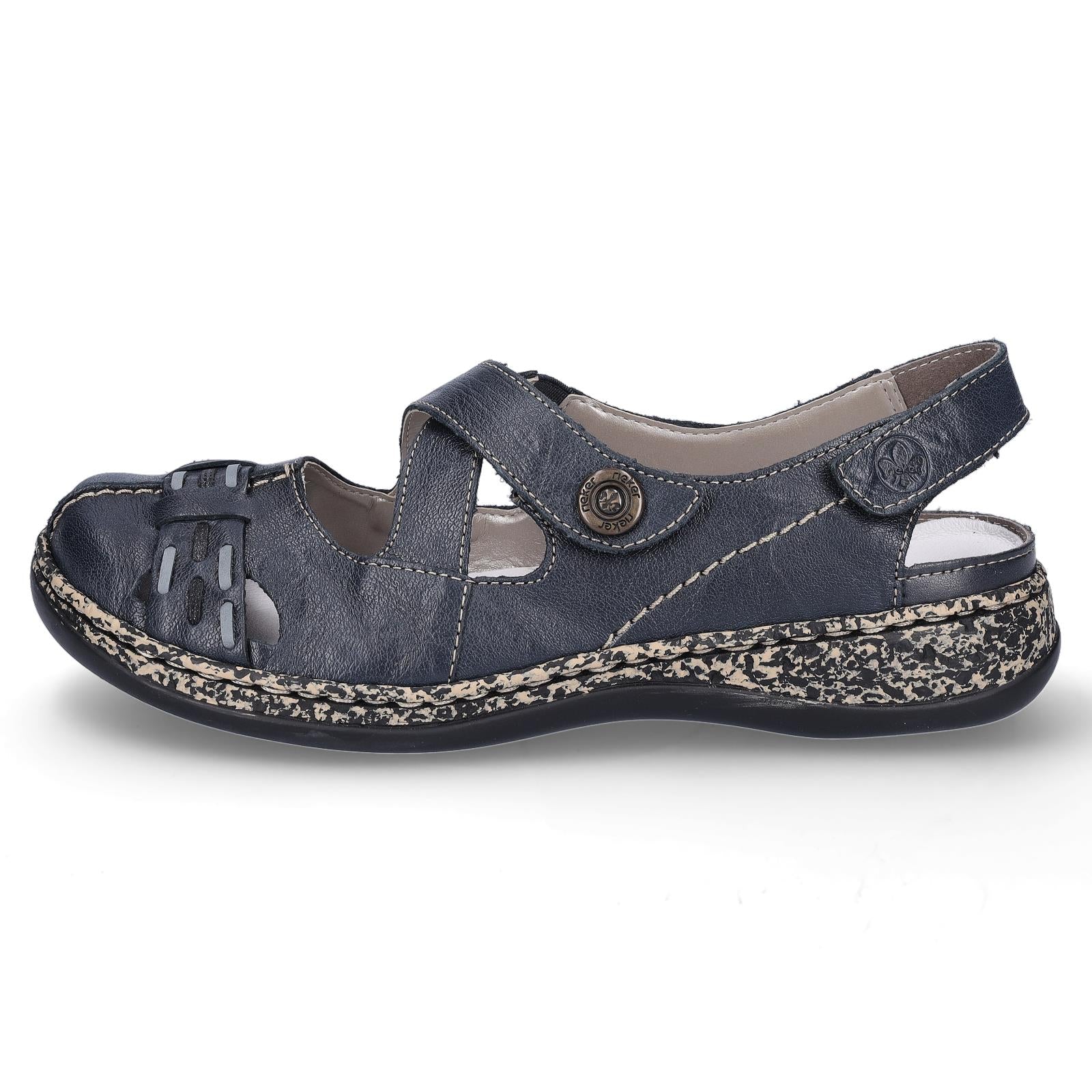 Rieker ladies slippers blue