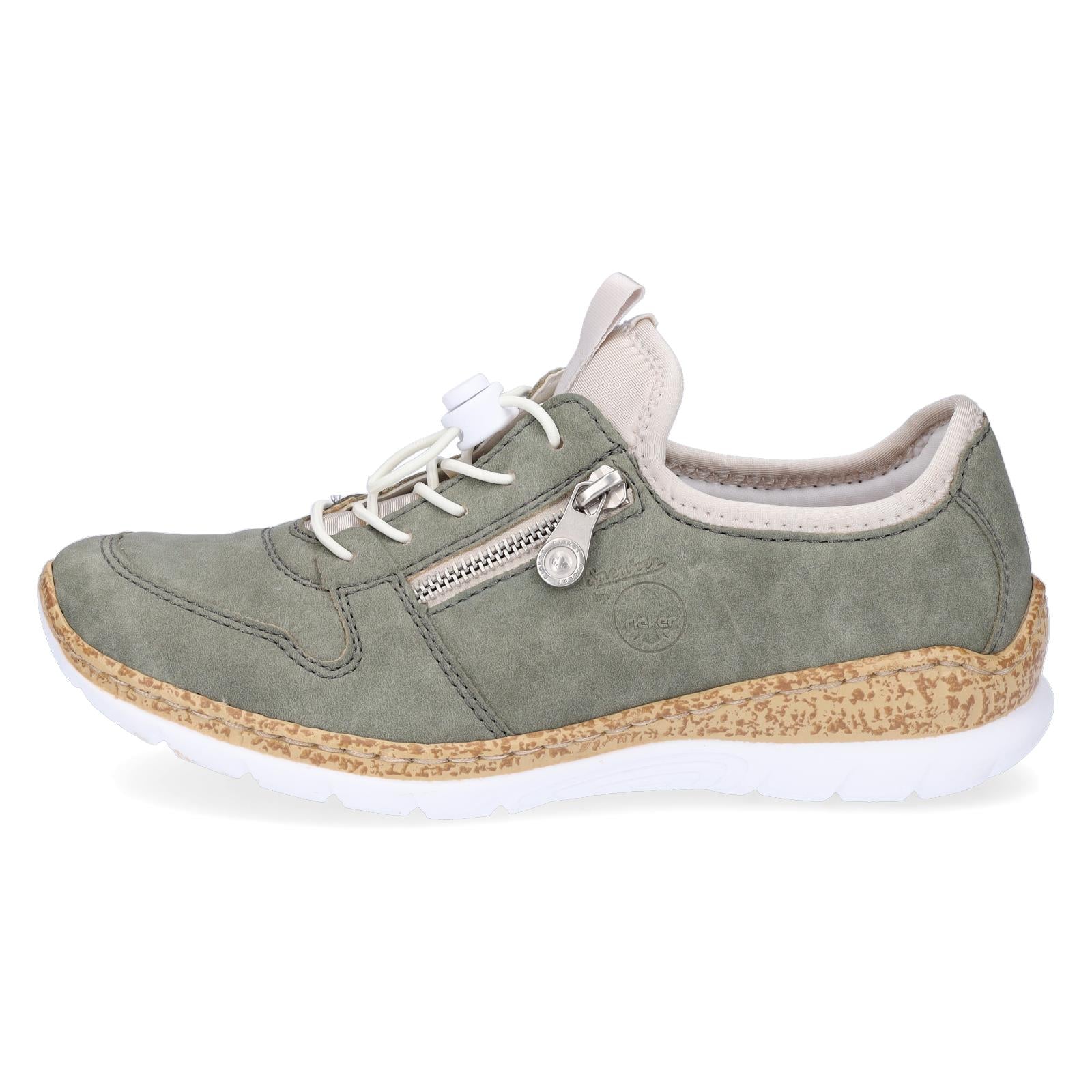 Rieker Damen Slip-on Sneaker salbei grün
