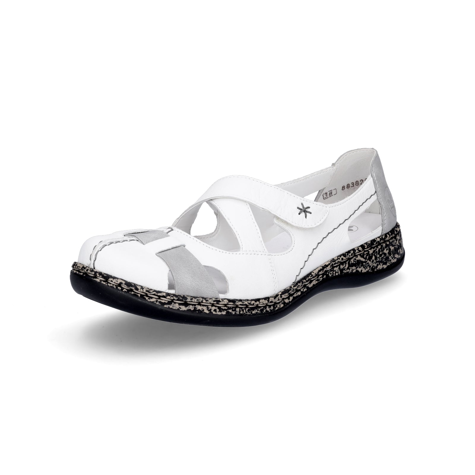 Rieker women's slippers white