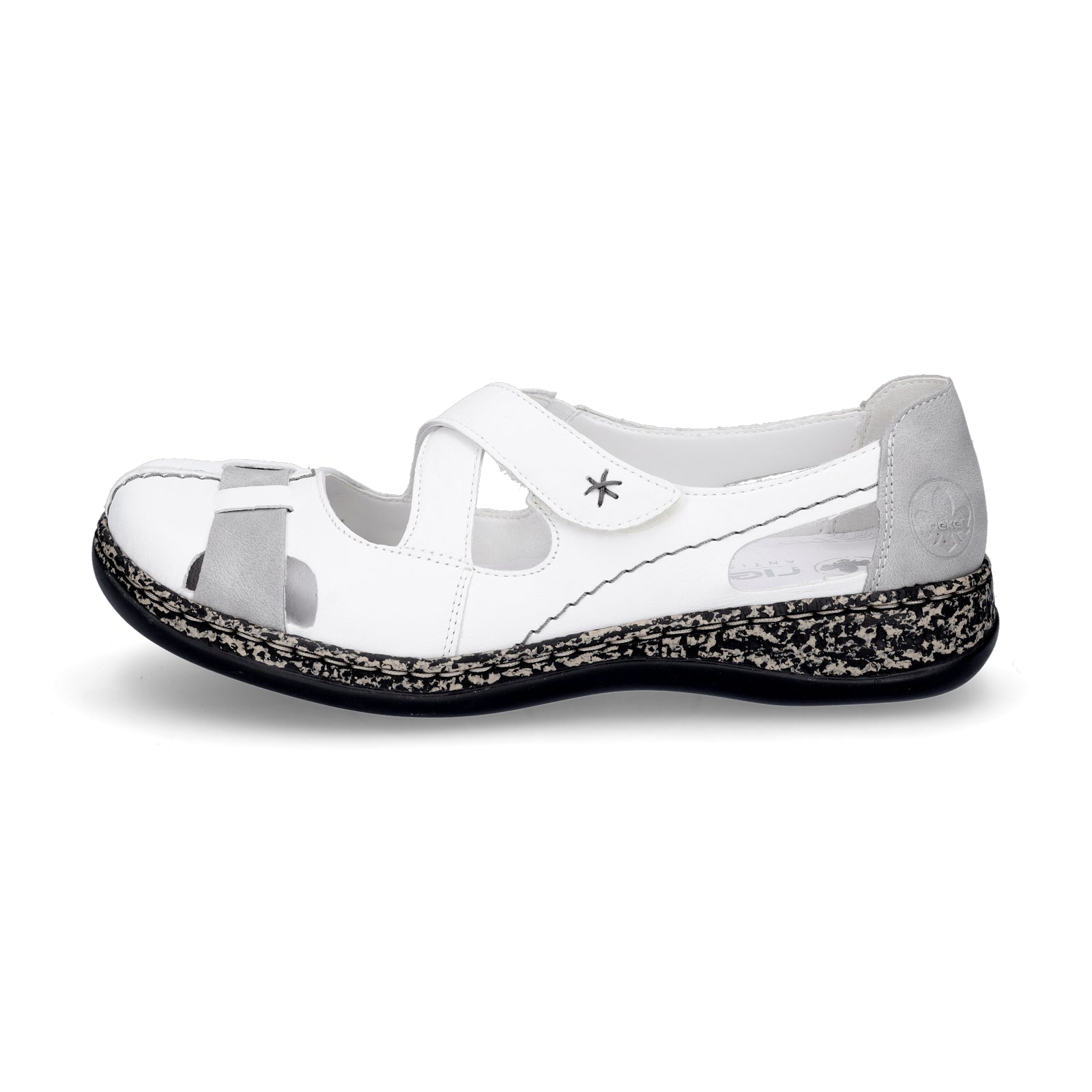 Rieker women's slippers white