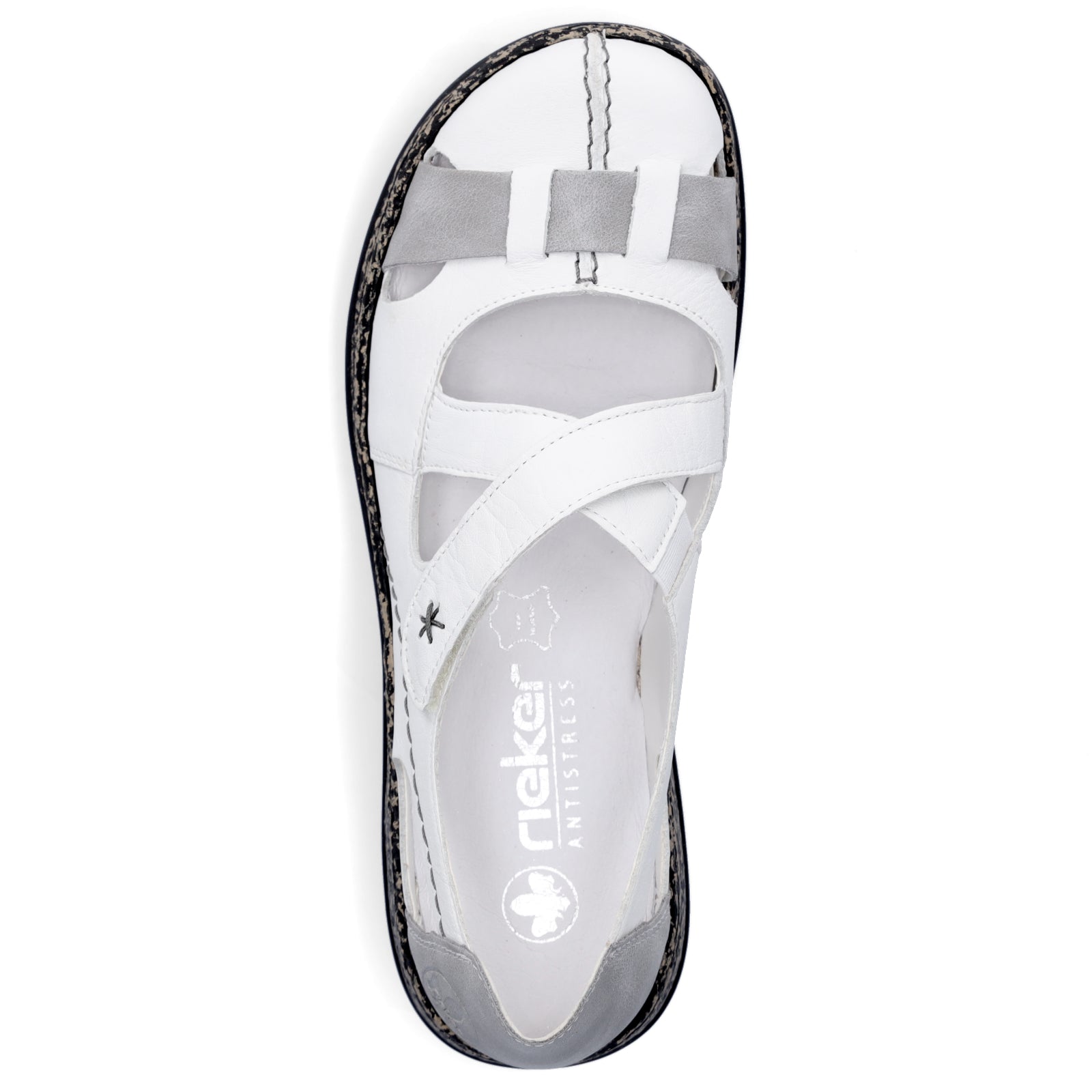 Rieker women's slippers white