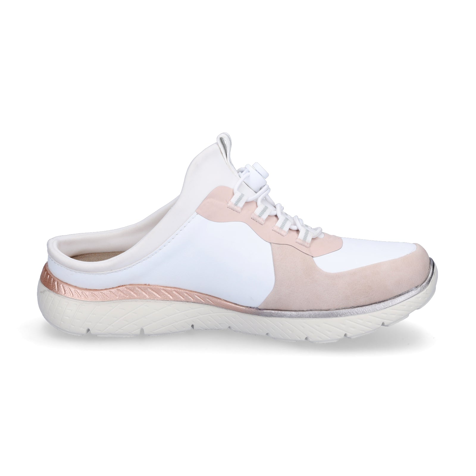 Rieker women's slippers white pink
