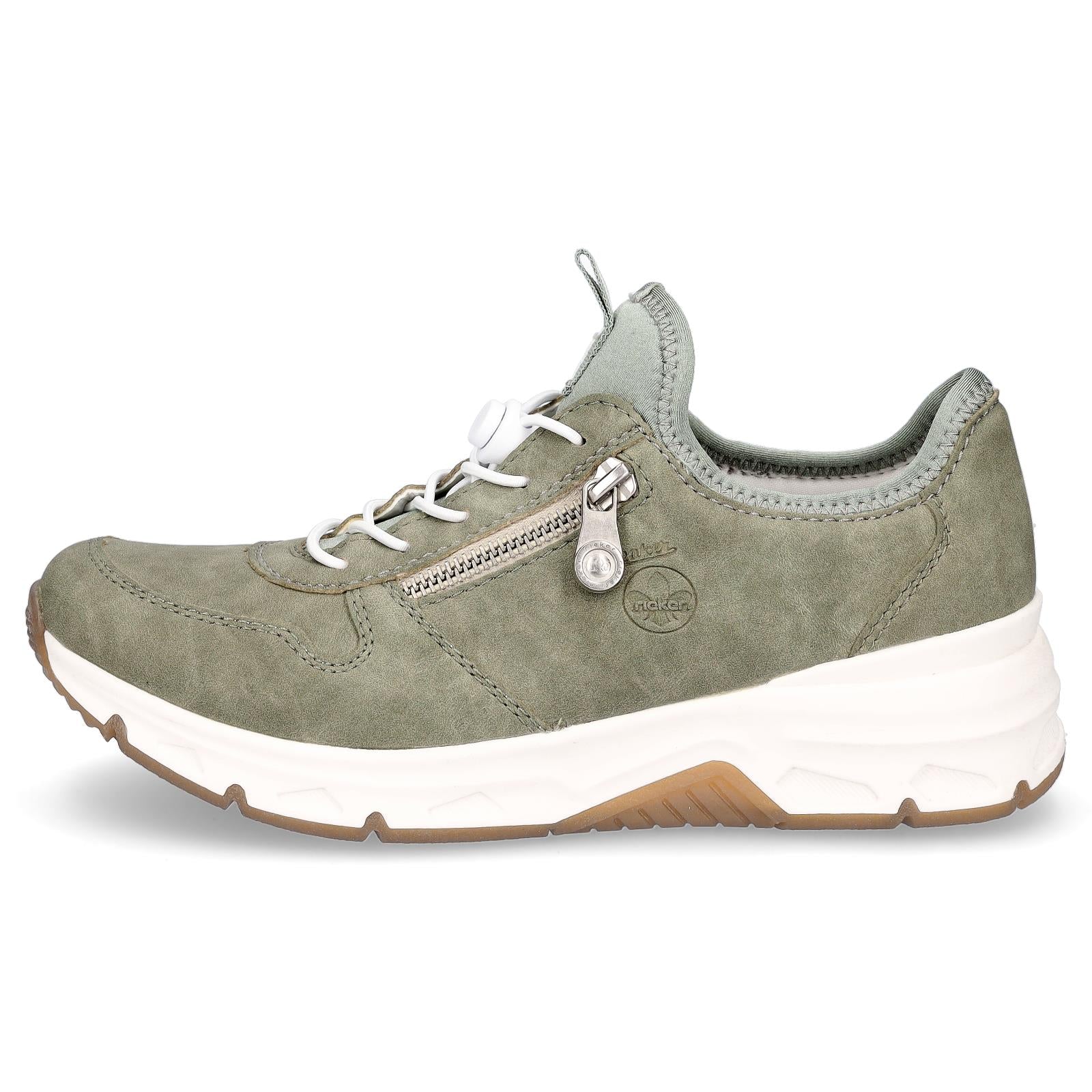 Rieker Damen Slip-on Sneaker grün