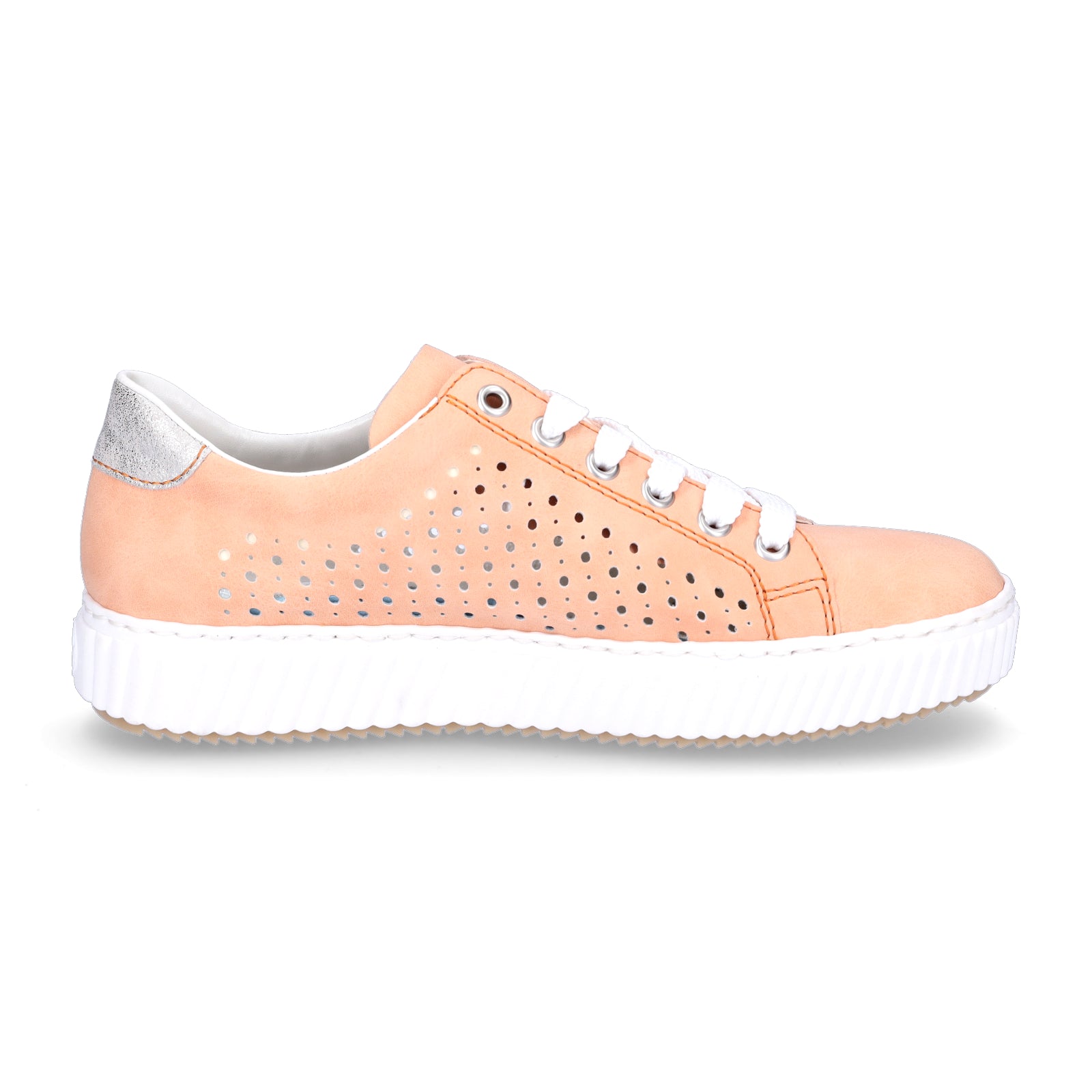 Rieker women's lace-up shoe apricot