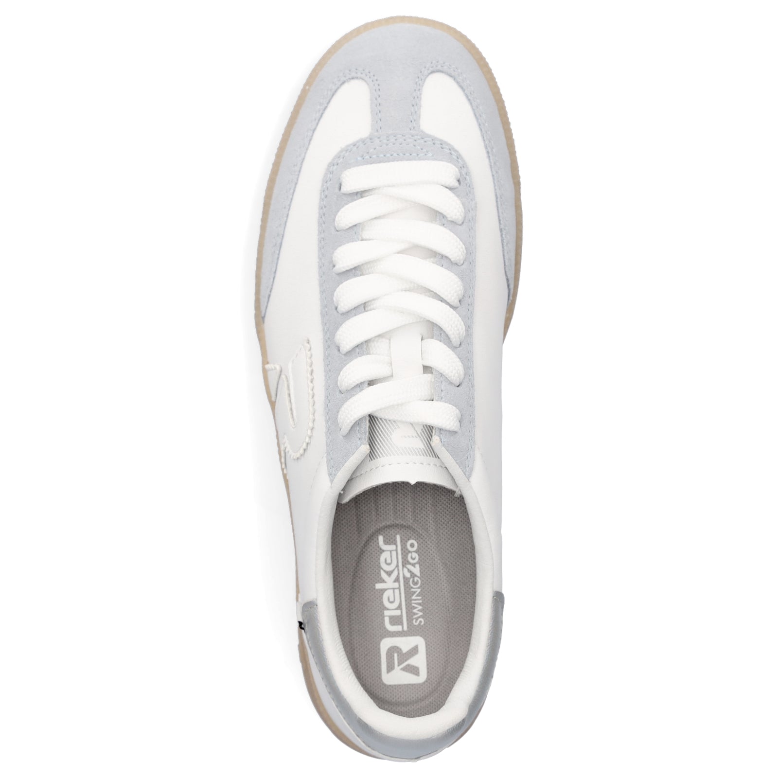Rieker Damen Sneaker weiß blau