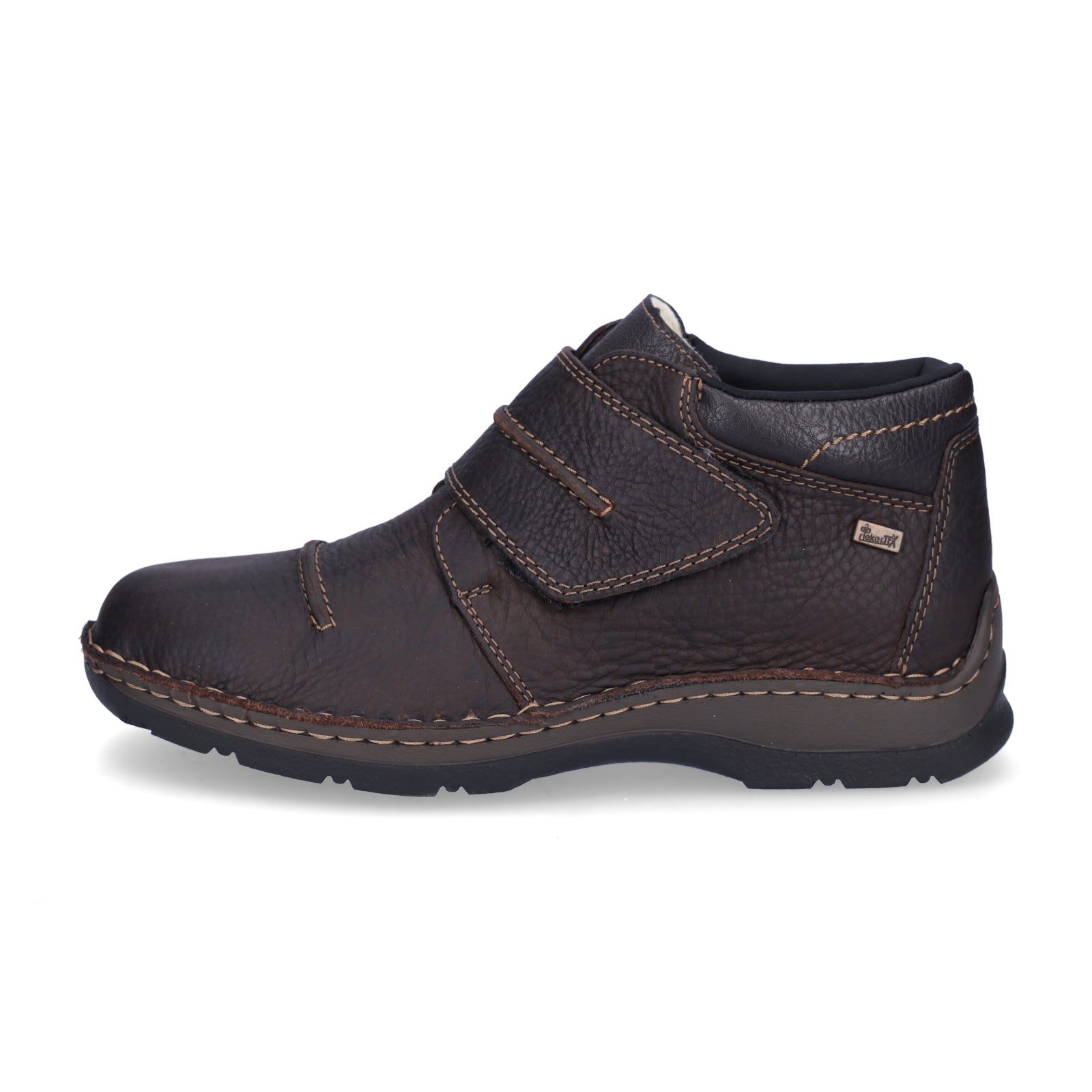 Rieker Herren Leder Klettschuh braun
