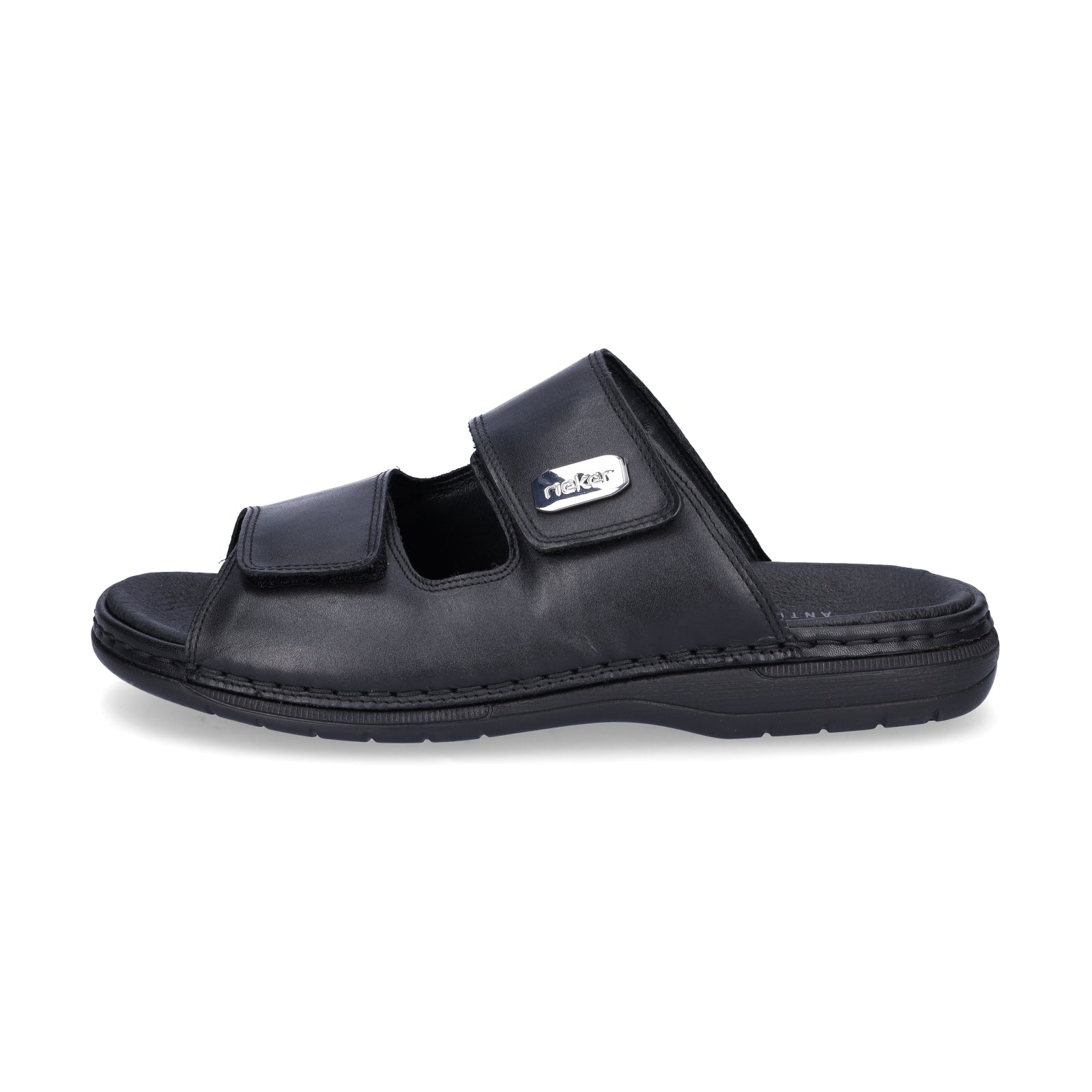 Rieker Herren Pantolette schwarz