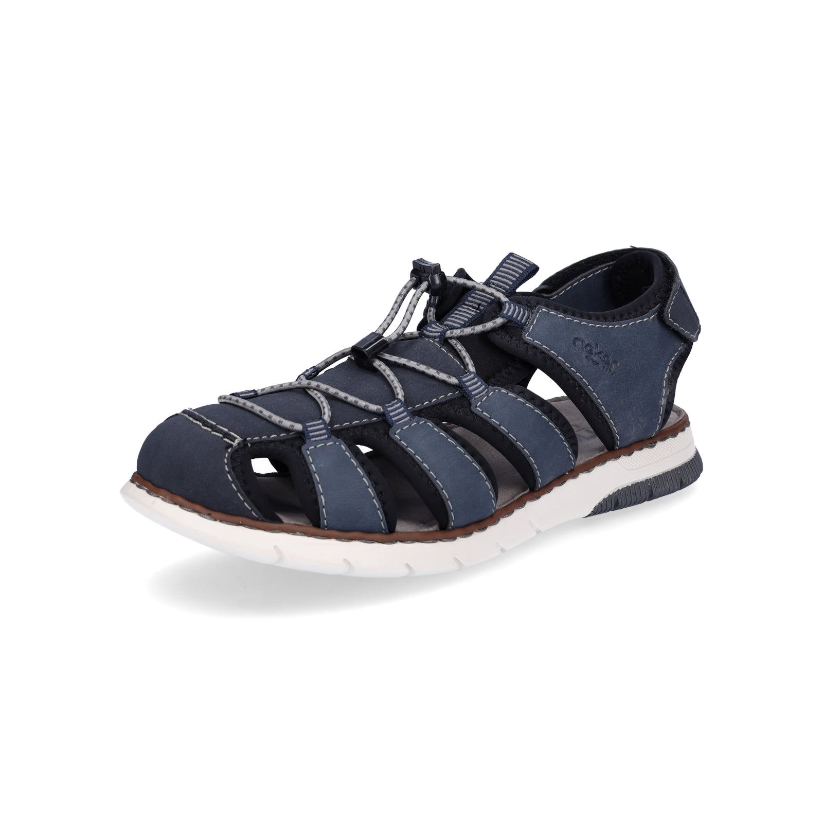Rieker Herren Trekking Sandale blau