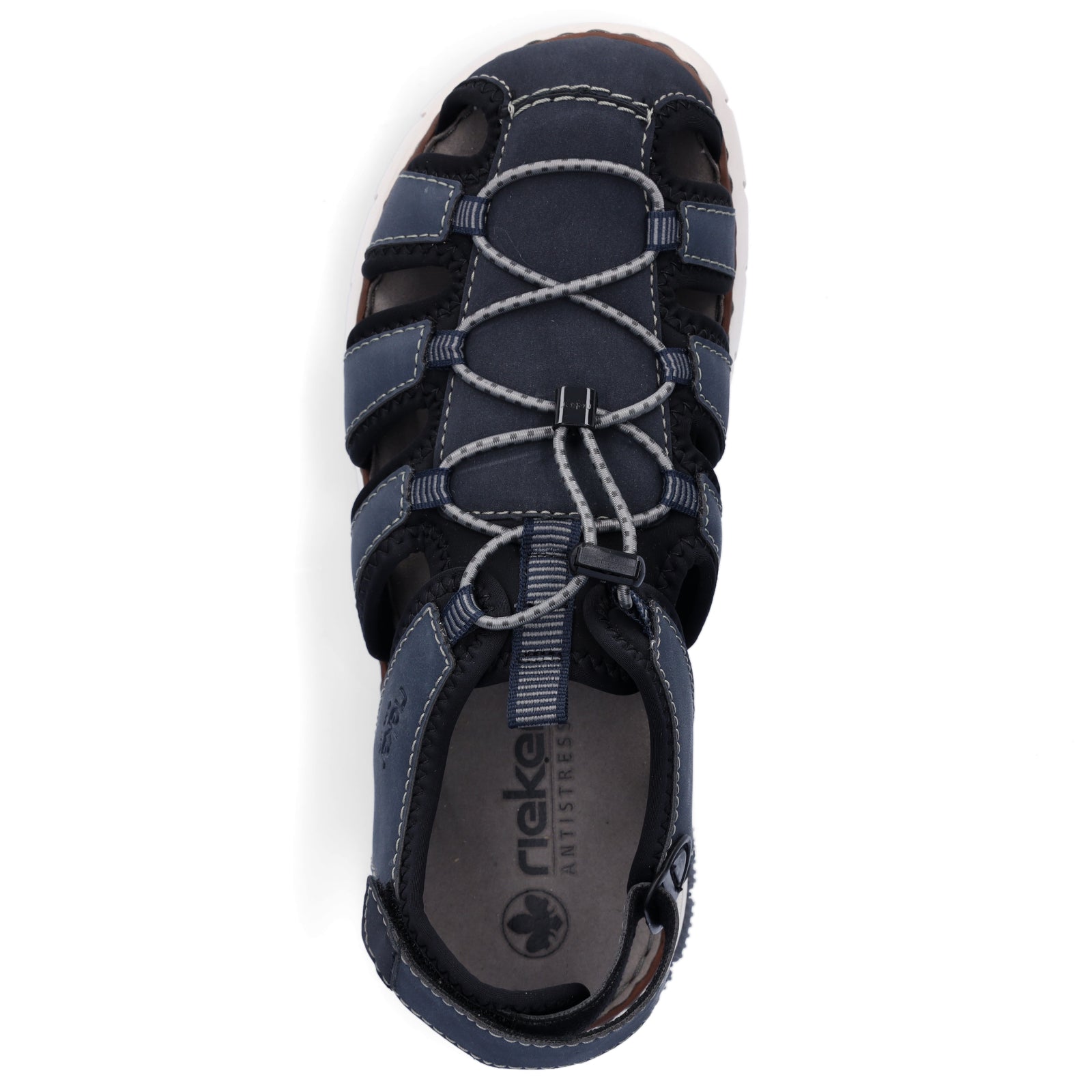 Rieker Herren Trekking Sandale blau