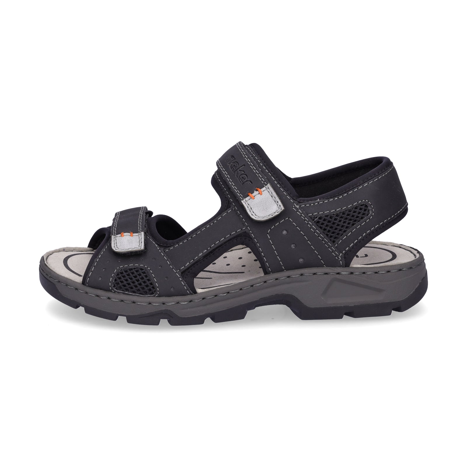 Rieker Herren Sandale schwarz