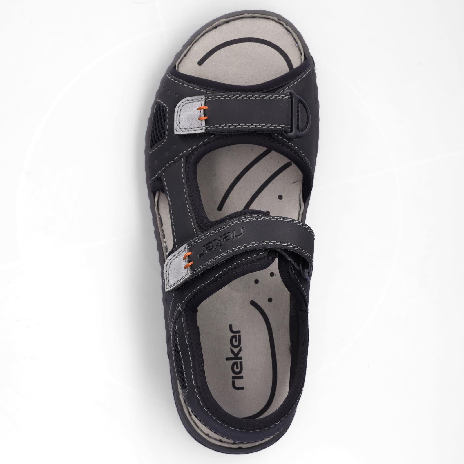 Rieker Herren Sandale schwarz
