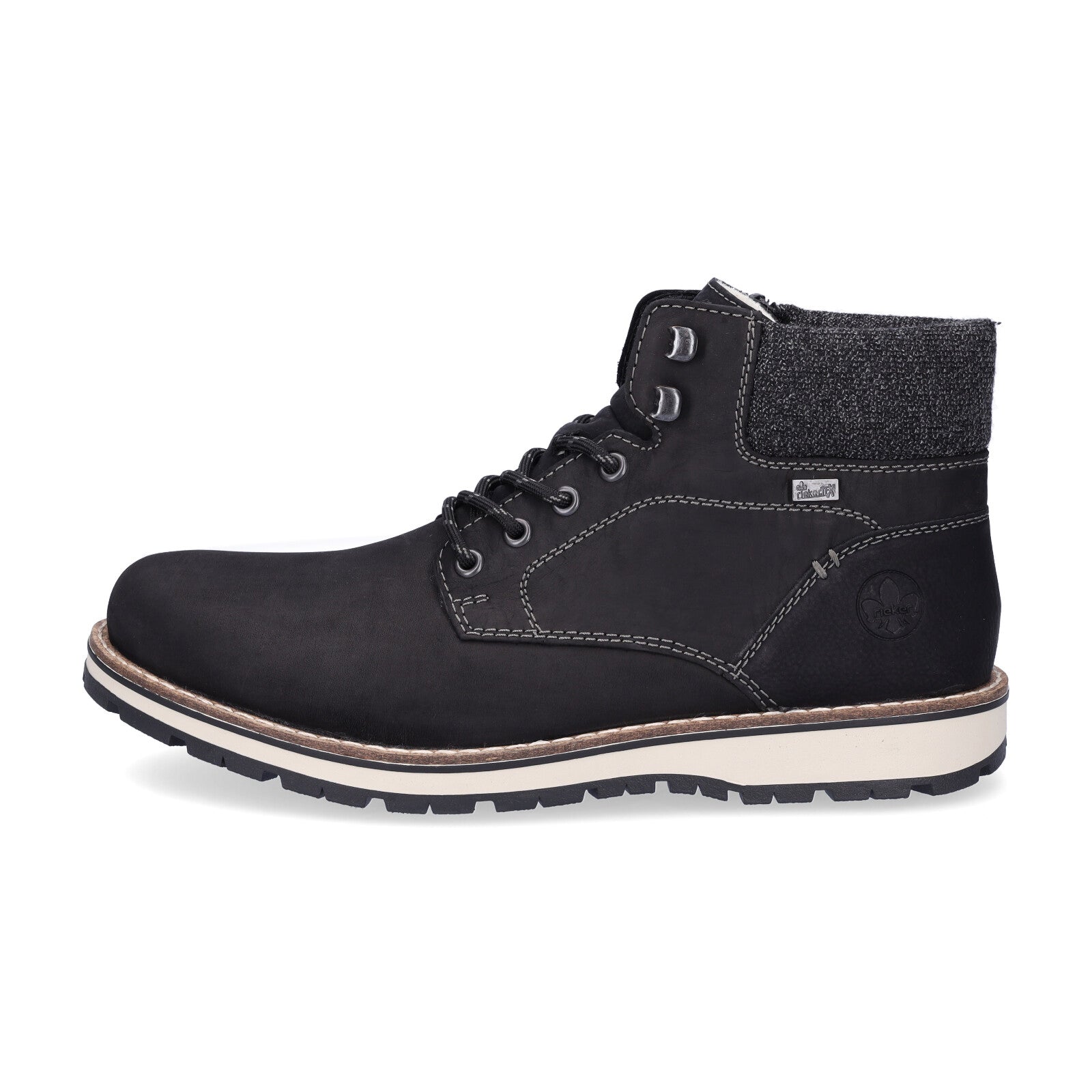 Rieker men's lace-up boot black