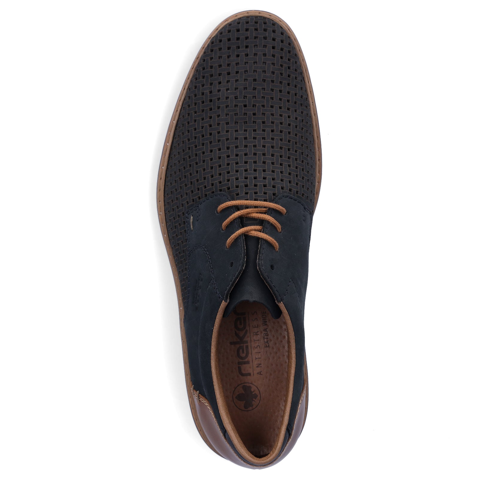 Rieker Herren Schnürschuh blau