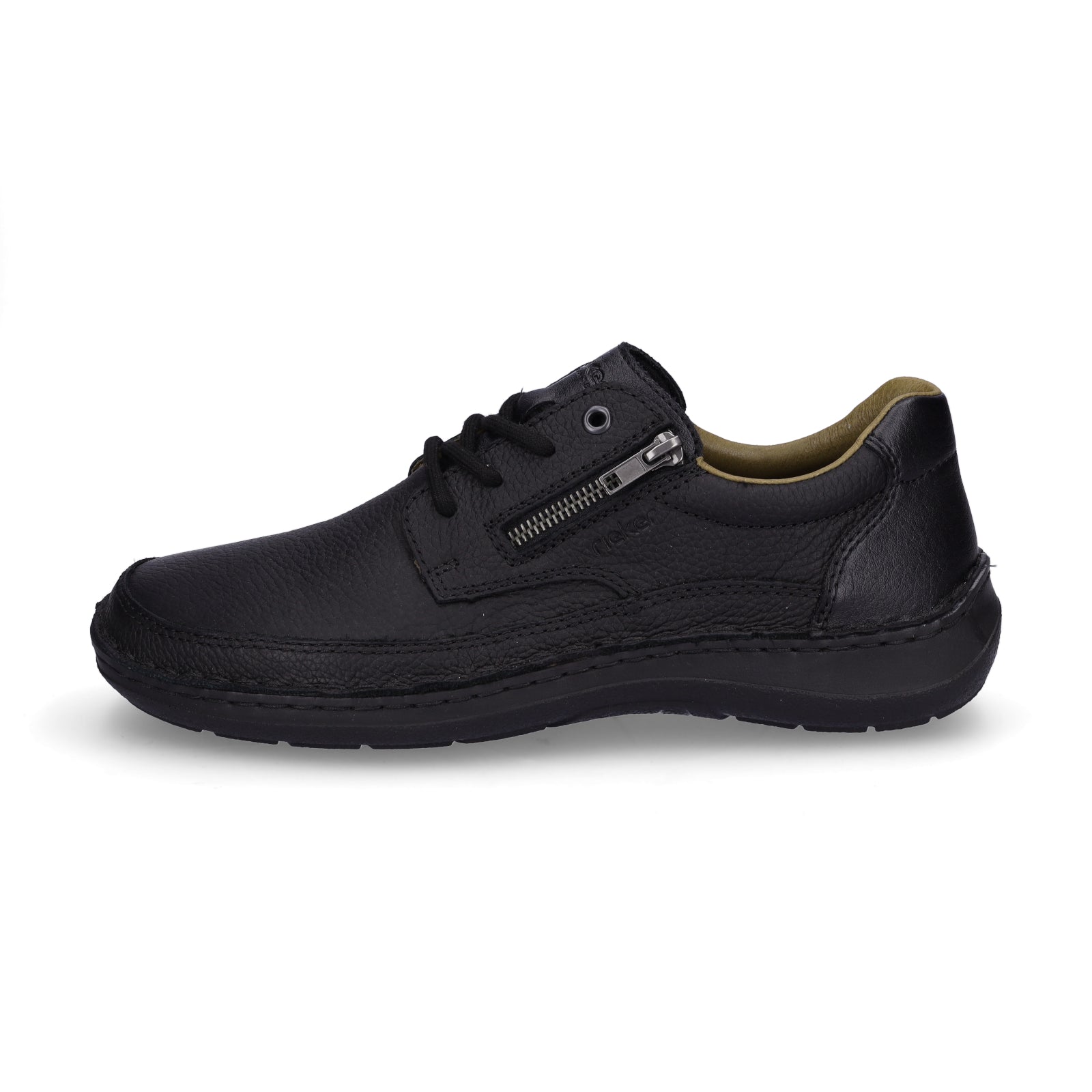 Rieker Herren Schnürschuh schwarz
