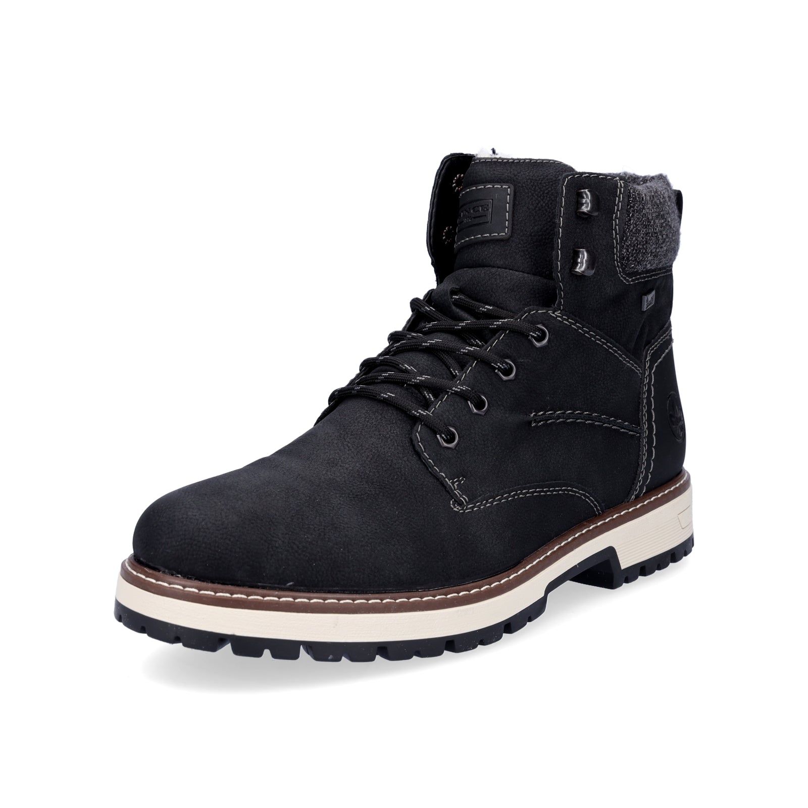 Rieker men's lace-up boot black