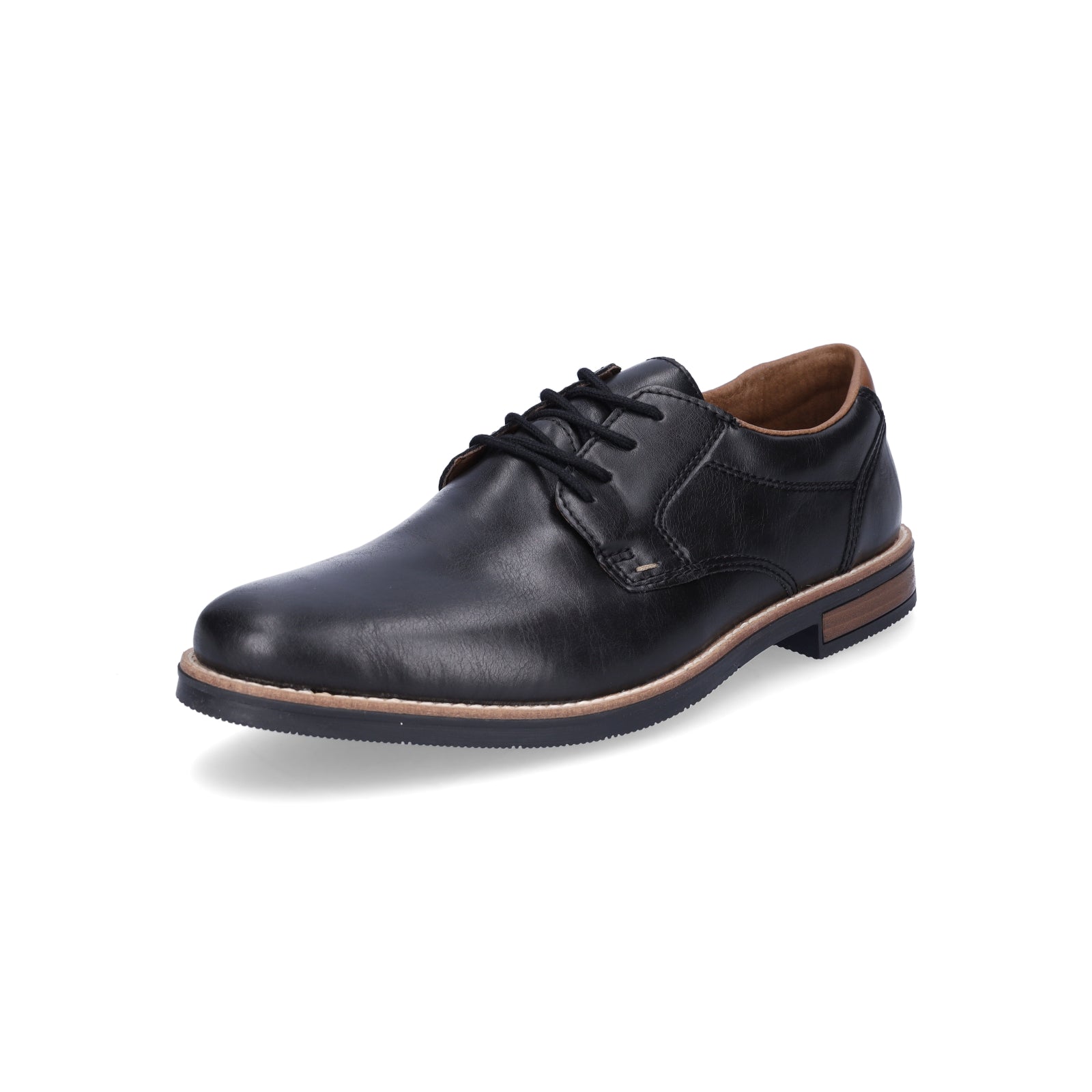 Rieker Herren Schnürschuh schwarz