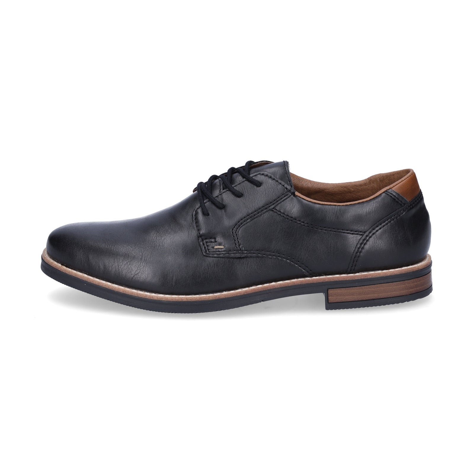 Rieker Herren Schnürschuh schwarz