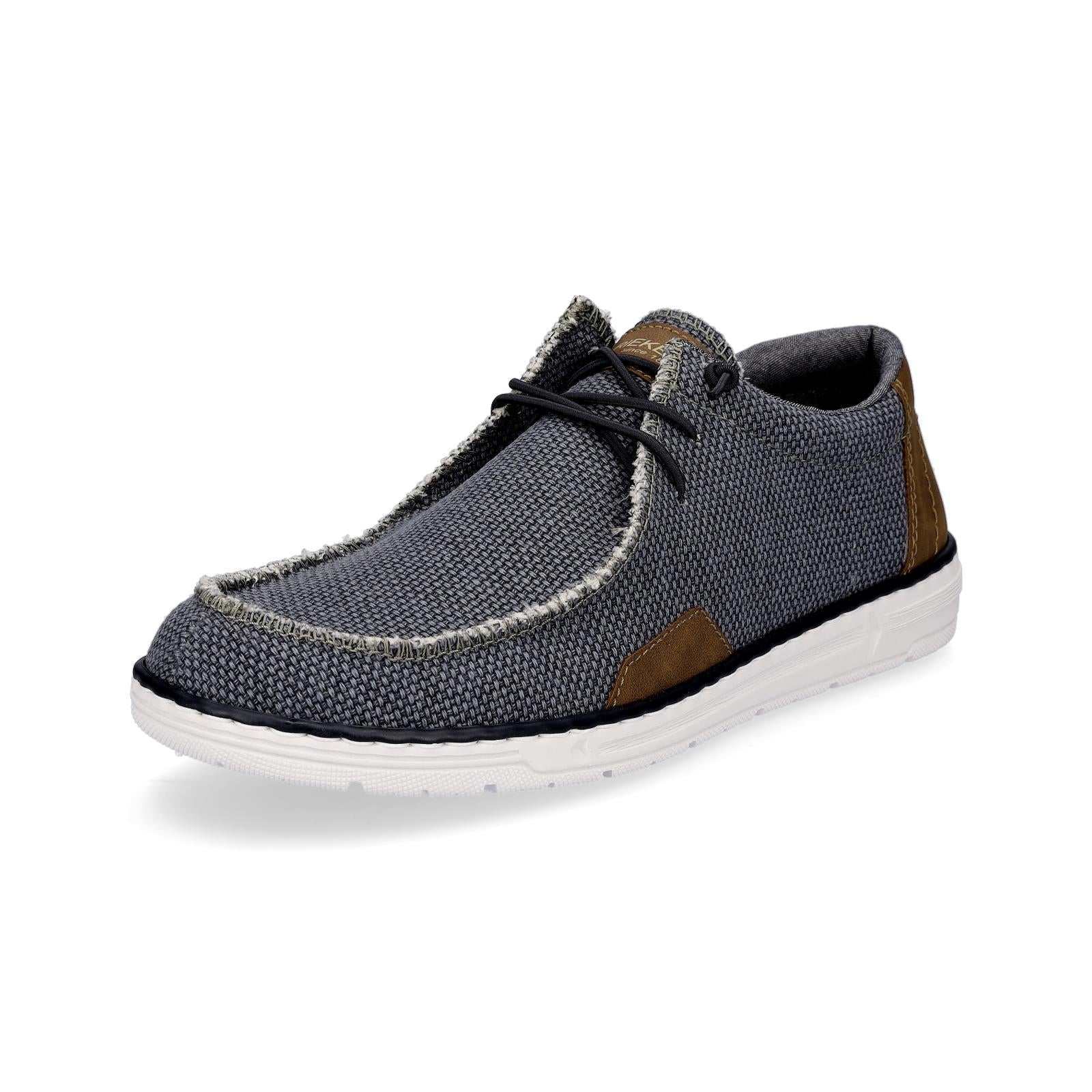 Rieker Herren Canvas Slipper denim blau