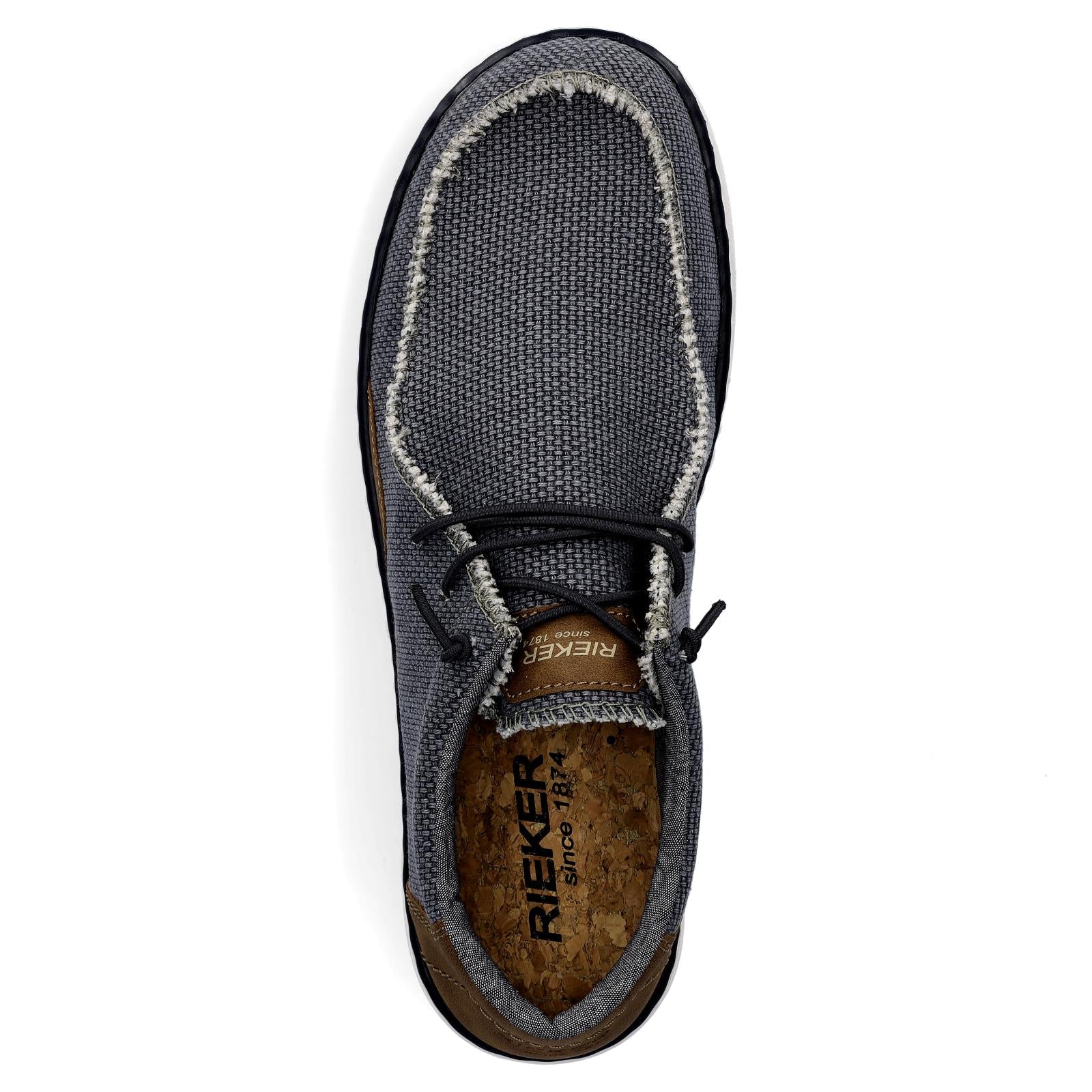 Rieker Herren Canvas Slipper denim blau