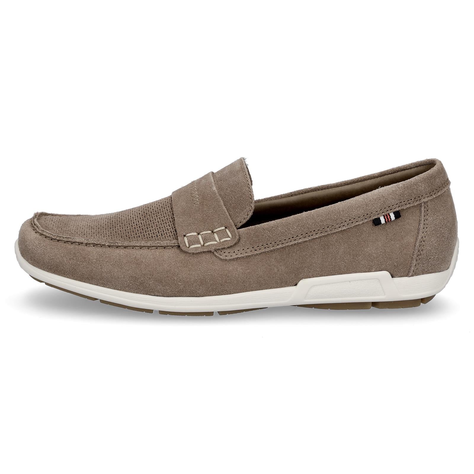 Rieker Herren Leder Slipper beige