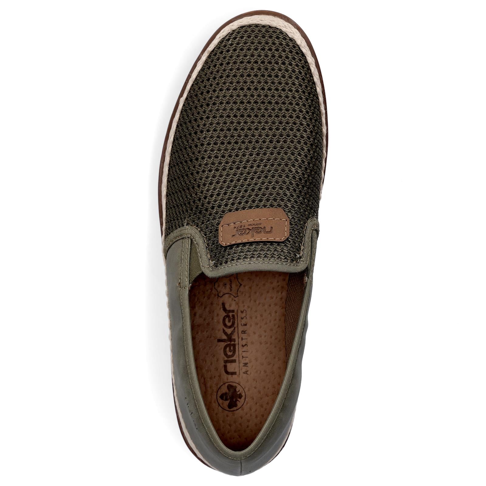 Rieker men's slippers green