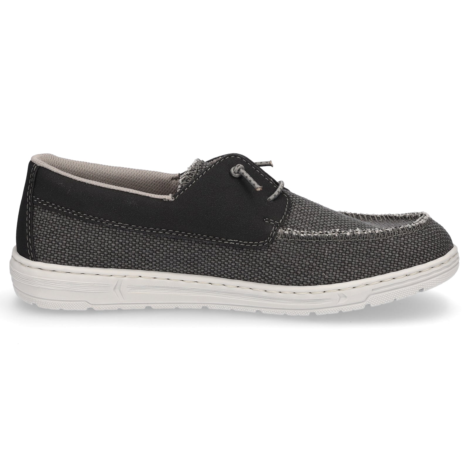 Rieker men's canvas slipper black